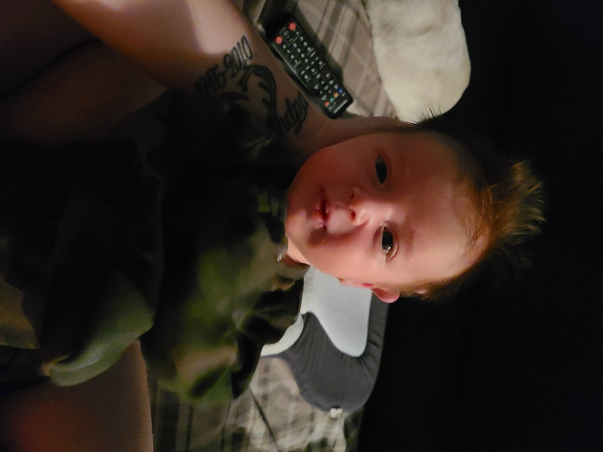 Jaxsen joined the competition — help win amazing prizes! baby, black_hair, child, darkness, ear, eye, eyelash, flash_photography, fun, grass, happy, hat, head, nose, person, plant, skin, sky, suit, toddler