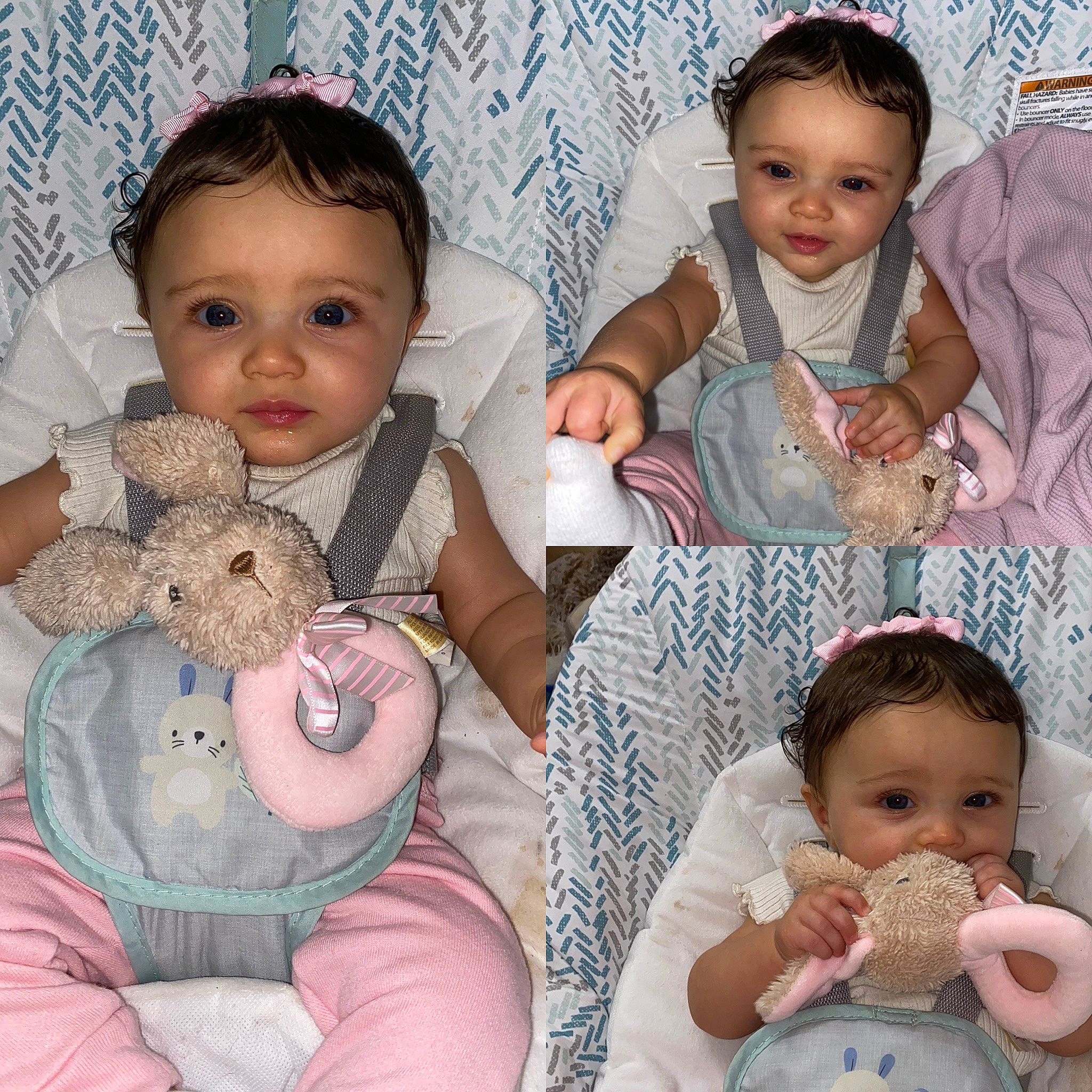 Aubreyel joined the competition — help win amazing prizes! arm, baby, baby_toddler_clothing, cheek, eye, face, facial_expression, hairstyle, hand, happy, head, human, iris, organ, person, photograph, pink, product, skin, sleeve