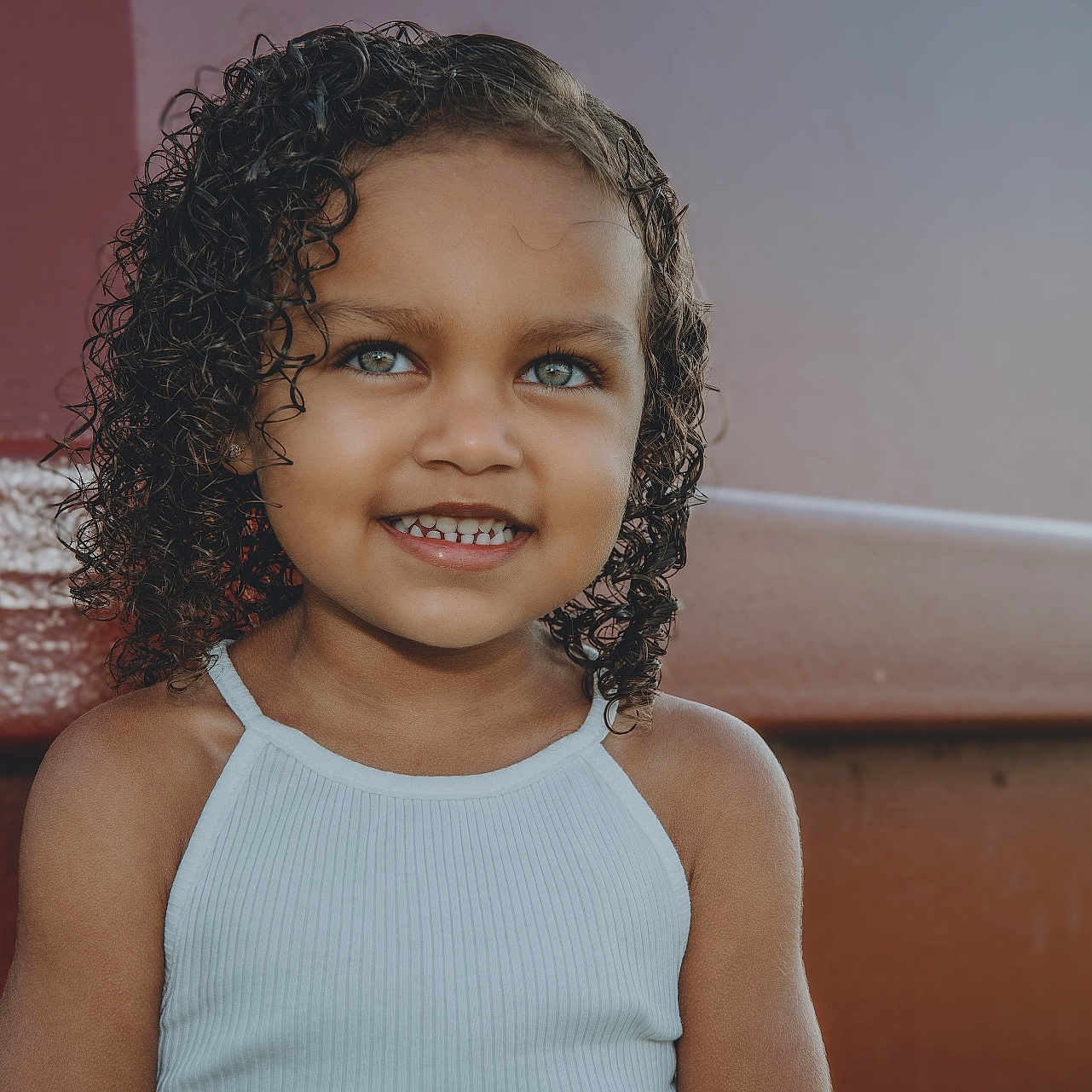 Zyla is registered to the contest to win money with this photo: baby, babylaughing, blackhair, blonde, bodypart, child, curlyhair, dimples, face, female, girl, hair, happy, head, neck, person, photography, portrait, shoulder, smile
