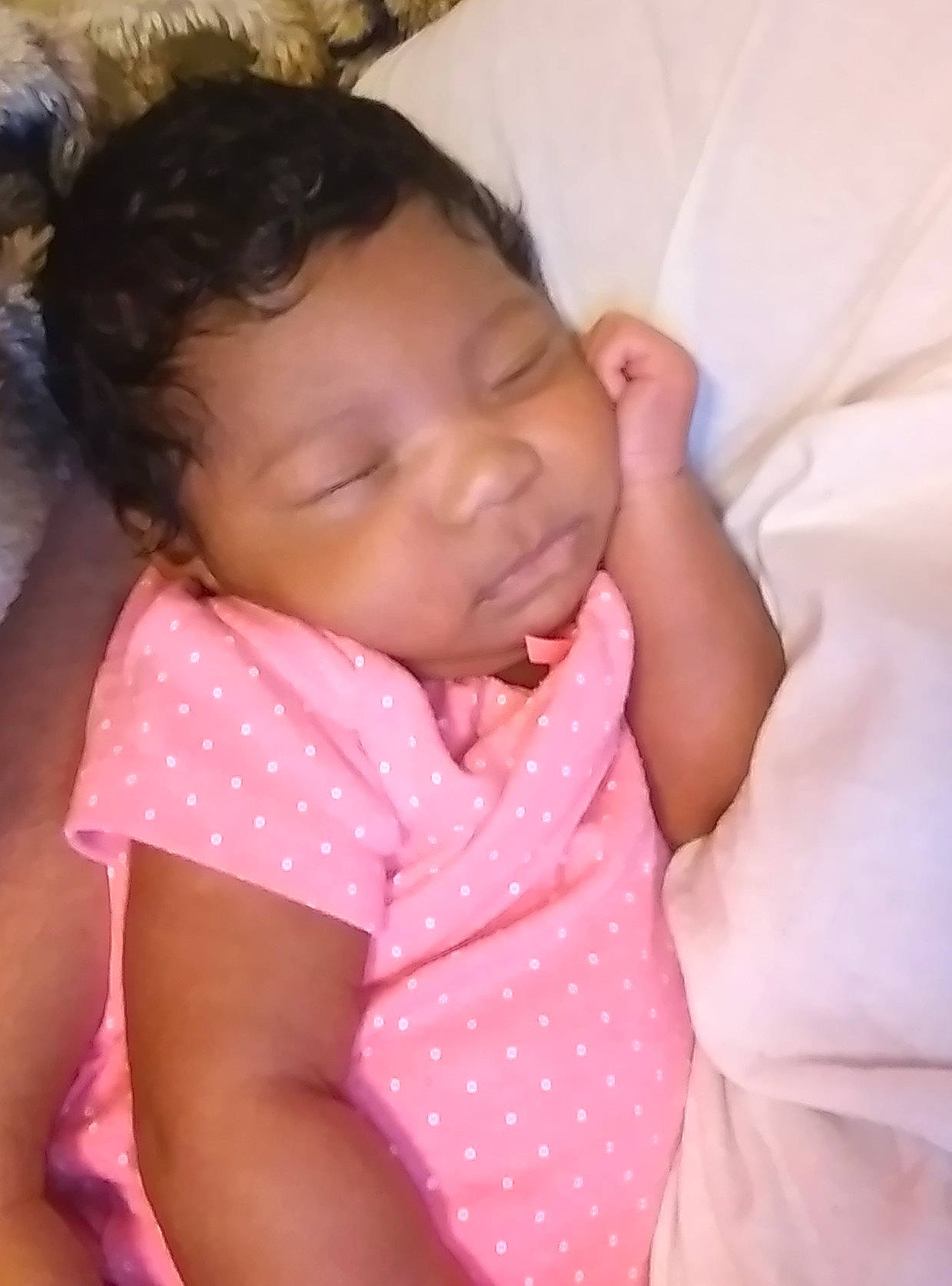 Aiyana joined the competition — help win amazing prizes! baby, beauty, bedtime, birth, cheek, child, ear, eye, face, head, lip, mouth, nap, neck, nose, person, pink, skin, sleep, toddler