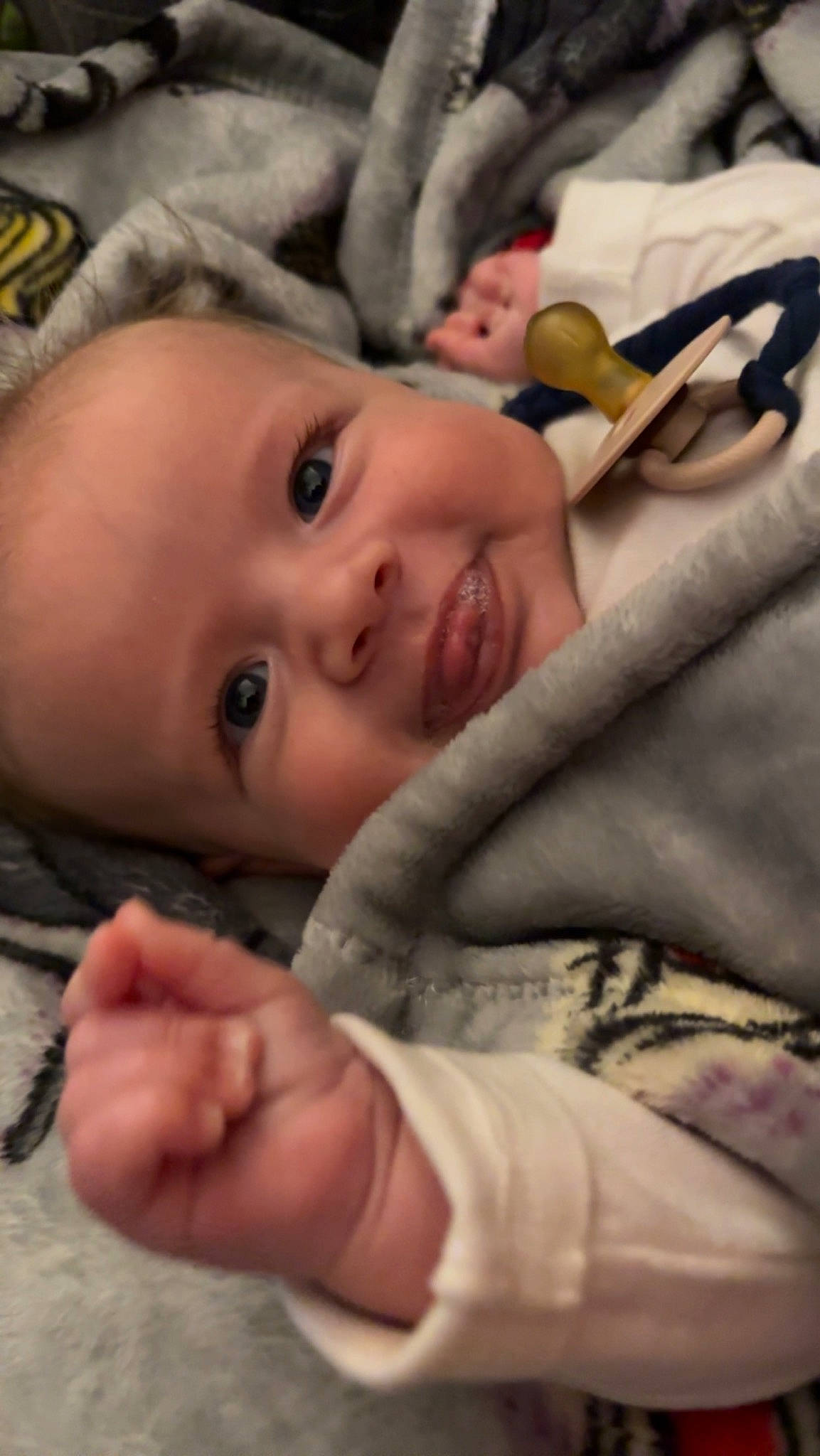 Oliver is registered to the contest to win money with this photo: baby, cheek, chin, comfort, ear, eye, eyebrow, eyelash, facial_expression, finger, gesture, hand, happy, iris, joy, lip, mouth, nose, person, skin