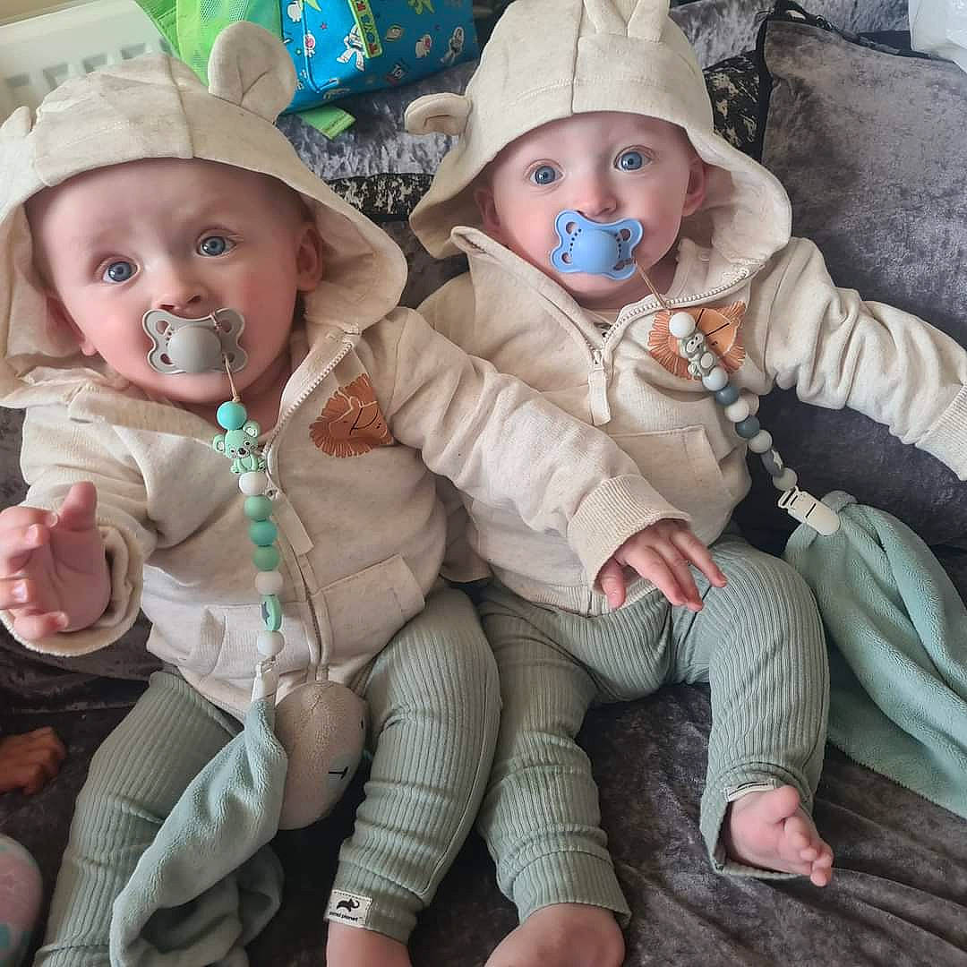 Corey And Caiden joined the competition — help win amazing prizes! baby, baby_products, baby_toddler_clothing, cap, comfort, costume_hat, doll, eye, fun, happy, hat, head, headgear, headwear, lap, leg, mouth, person, skin, stuffed_toy