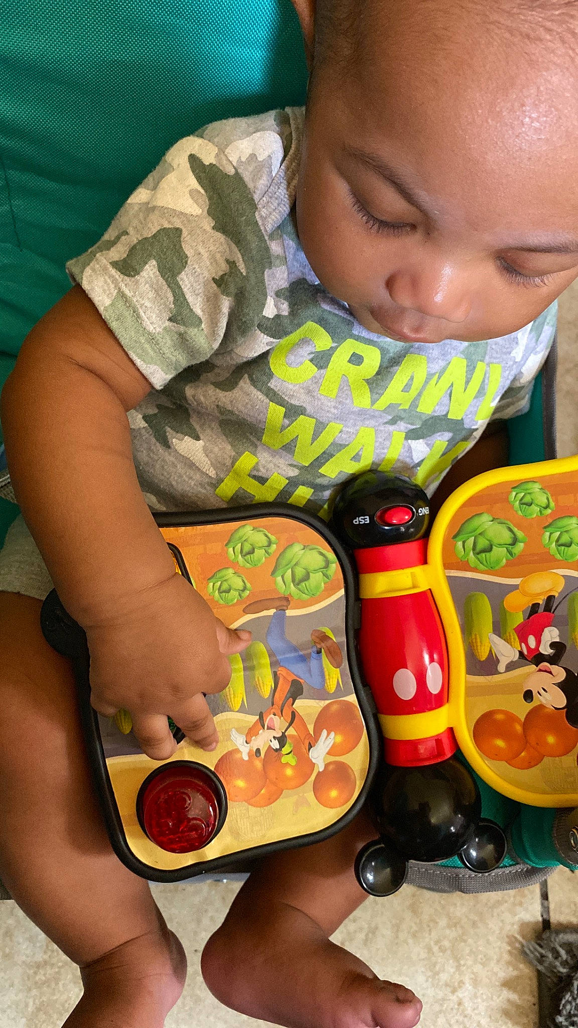 Jaxsyn joined the competition — help win amazing prizes! baby, baby_toddler_clothing, child, finger, fun, illustration, junk_food, mouth, nail, orange, organ, person, plastic, play, room, sharing, sweetness, t_shirt, toddler, toy