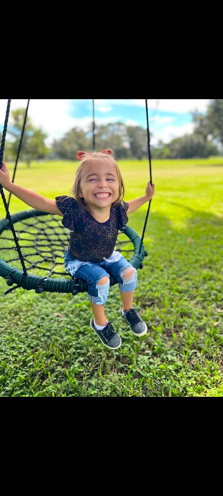Liliana joined the competition — help win amazing prizes! beauty, city, flash_photography, fun, grass, grass_family, grassland, happy, joy, leaf, leisure, nature, people_in_nature, person, plant, playground, recreation, sky, smile, swing