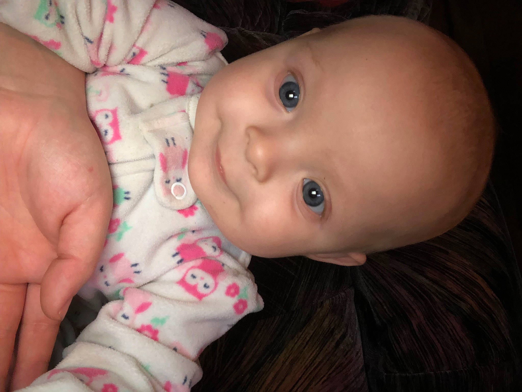 Mercy is registered to the contest to win money with this photo: baby, baby_toddler_clothing, cheek, chin, eye, eyebrow, eyelash, face, finger, happy, head, human_body, iris, lip, mouth, neck, nose, person, skin, smile