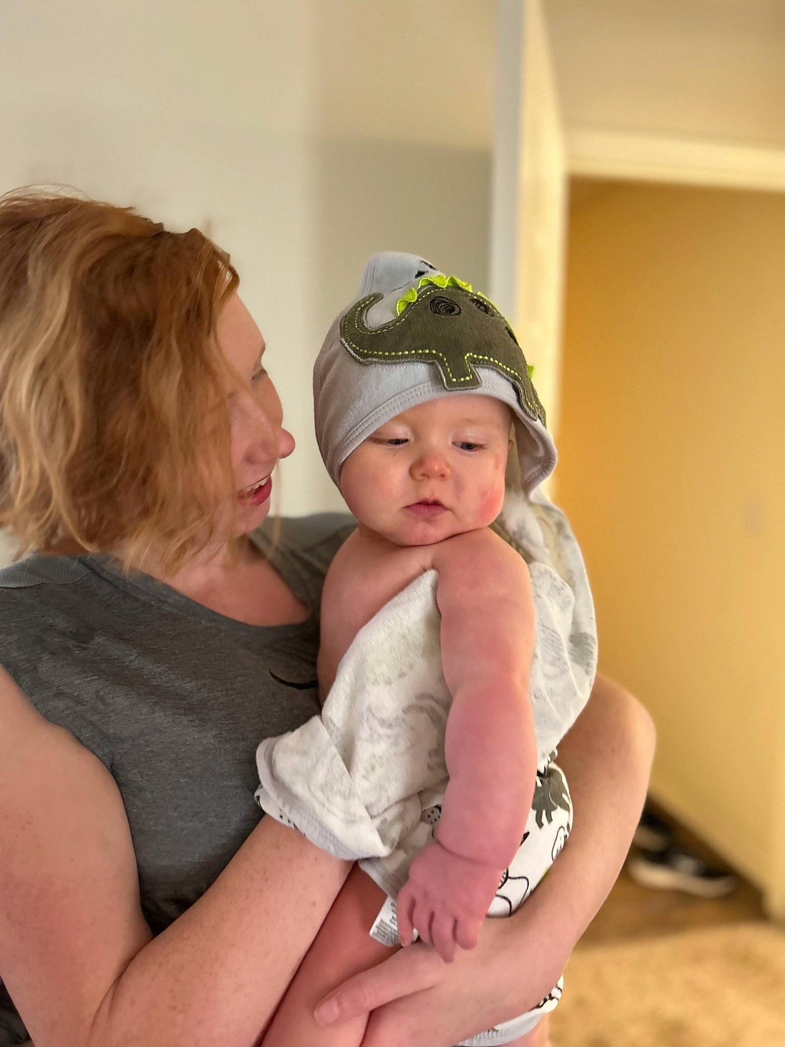 Jackson joined the competition — help win amazing prizes! abdomen, baby, baby_toddler_clothing, cap, child, event, face, fashion_accessory, fun, gesture, hair_accessory, happy, headband, headgear, headpiece, headwear, jewellery, necklace, person, sitting