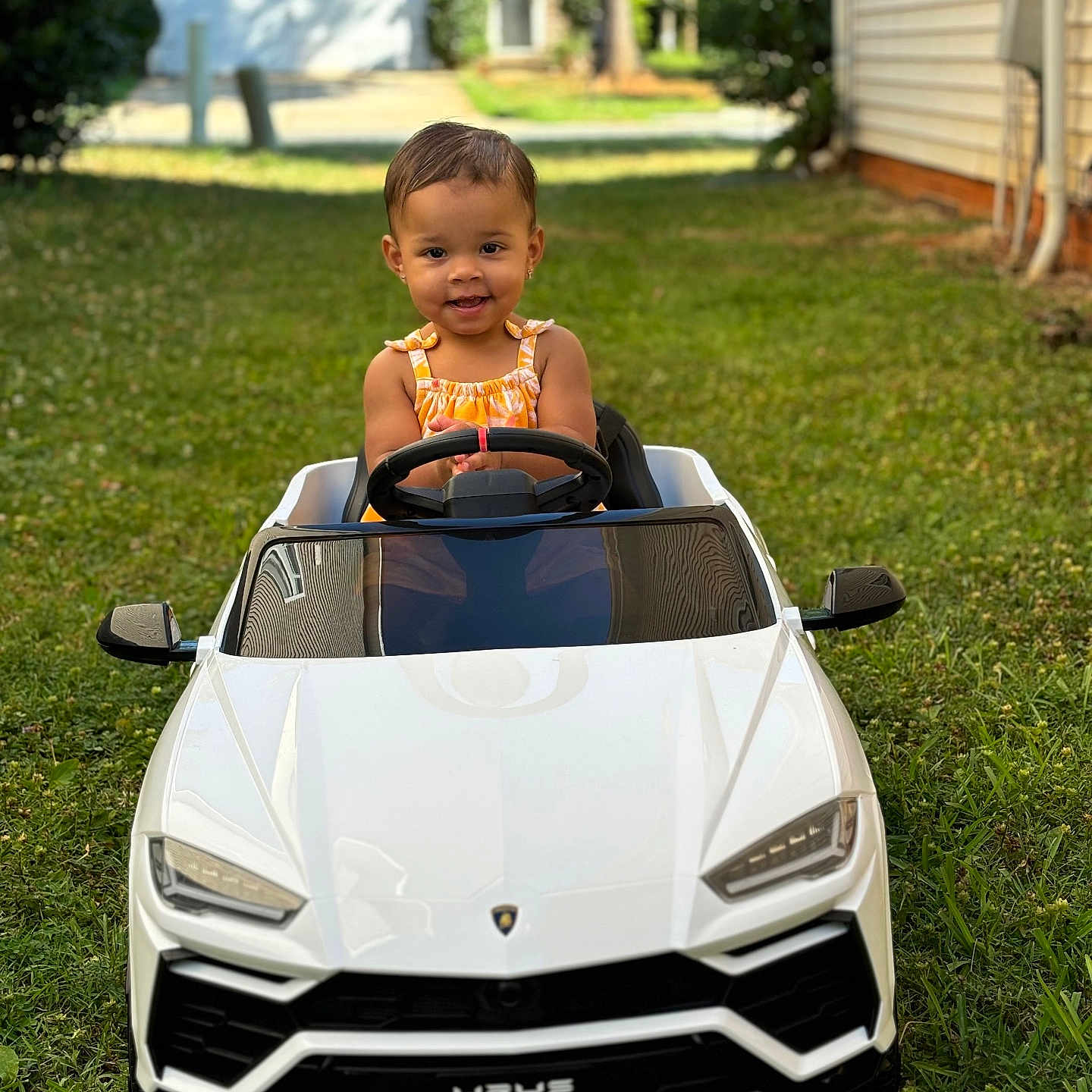 Leianni joined the competition — help win amazing prizes! baby, backyard, car, face, grass, head, lawn, nature, outdoors, person, photography, plant, portrait, pottedplant, summer, transportation, tree, vegetation, vehicle, yard