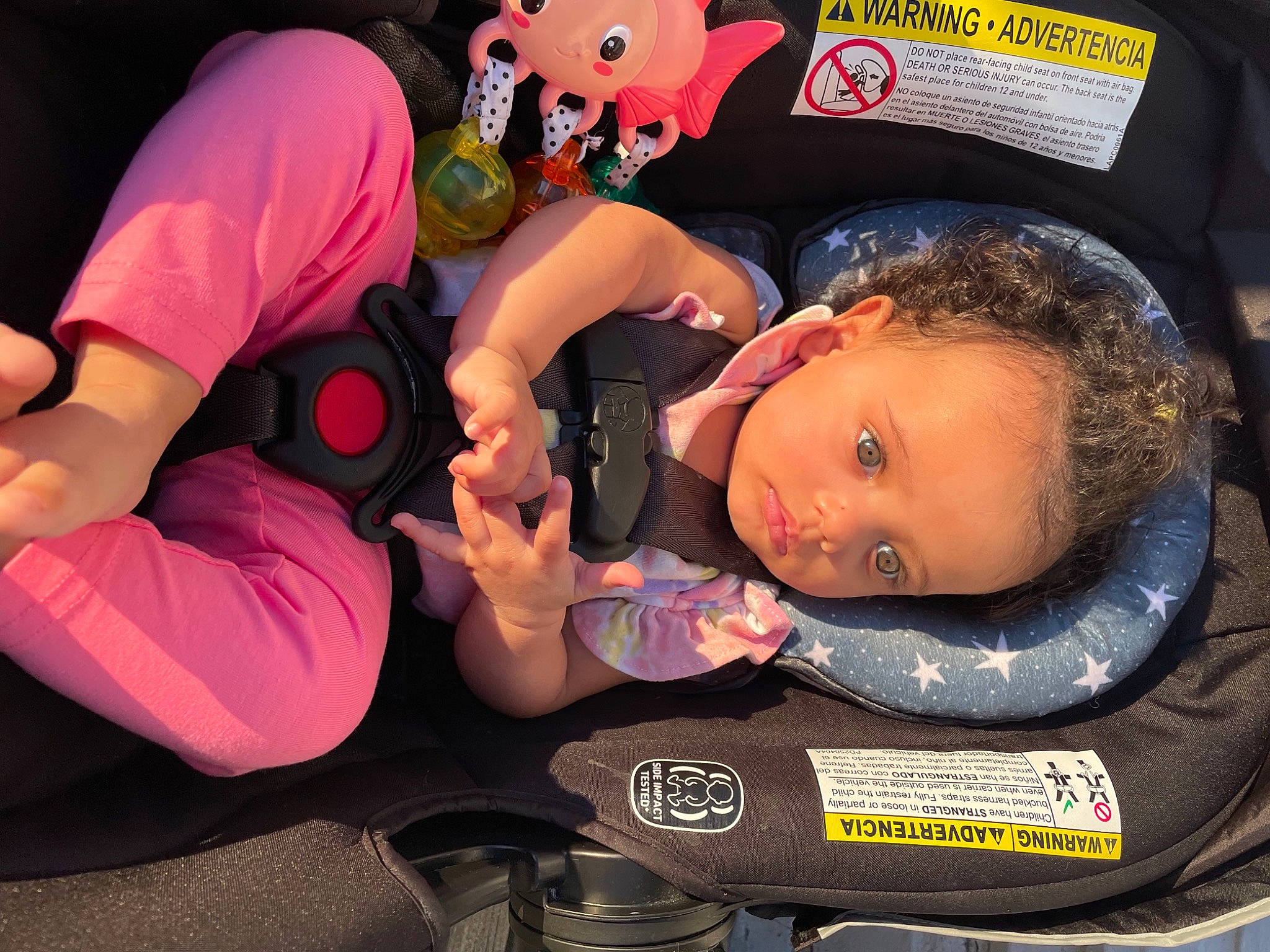 Meilani joined the competition — help win amazing prizes! auto_part, baby, baby_carriage, baby_products, baby_toddler_clothing, car_seat, child, comfort, event, finger, fun, mouth, nail, person, personal_protective_equipment, room, t_shirt, thumb, toddler