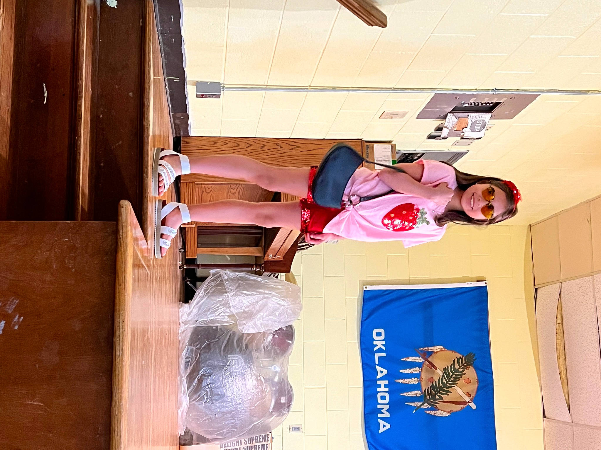 Bralei is registered to the contest to win money with this photo: font, fun, happy, hardwood, joy, person, room, wood, wood_stain