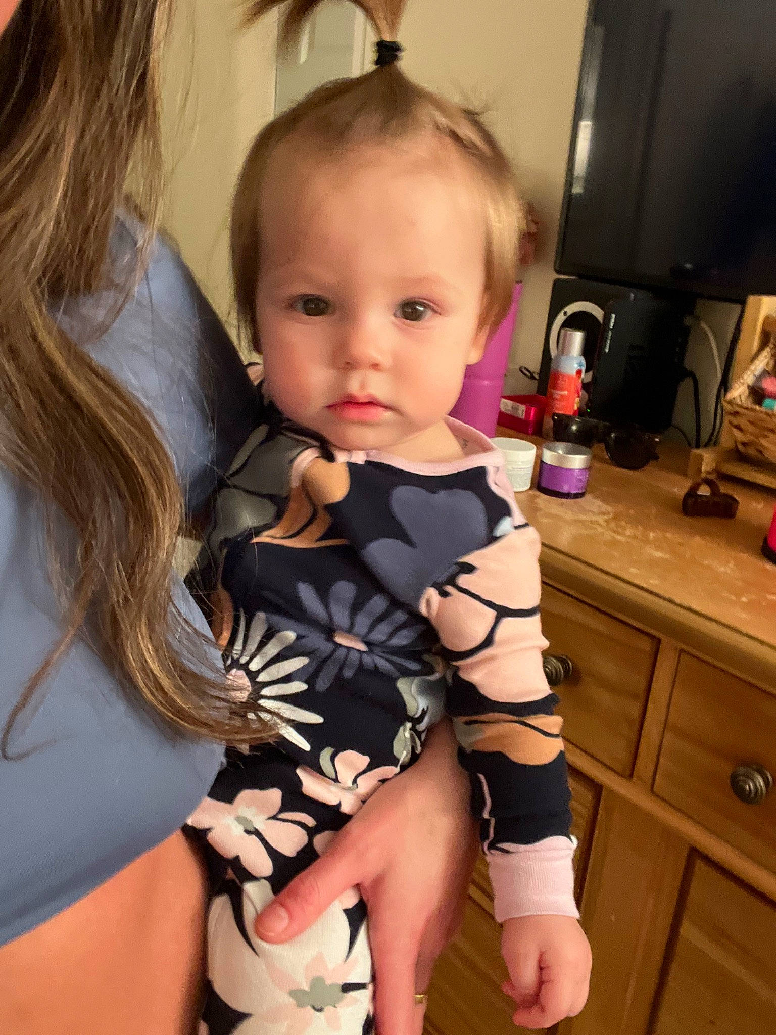 Laney joined the competition — help win amazing prizes! arm, baby_toddler_clothing, cabinetry, chair, child, drawer, eye, finger, hairstyle, happy, head, joint, lap, leg, mammal, person, shoulder, skin, standing, thigh