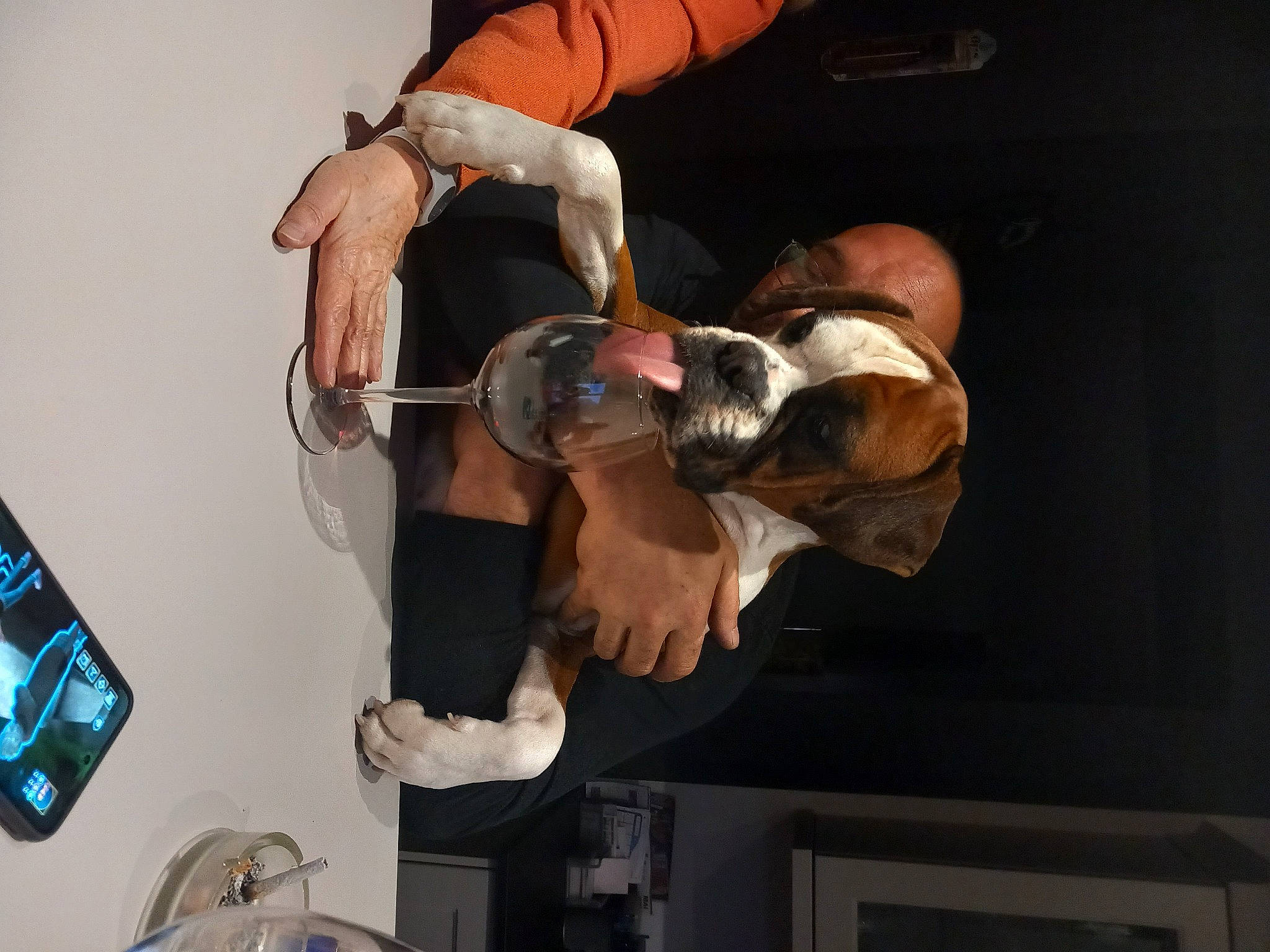 Nougatine participe au concours pour gagner de l'argent avec cette photo : audio_equipment, communication_device, elbow, entertainment, event, eyewear, flesh, fun, gadget, gesture, hand, knee, mobile_phone, portable_communications_device, room, suit, telephone, telephony, tie, wrist