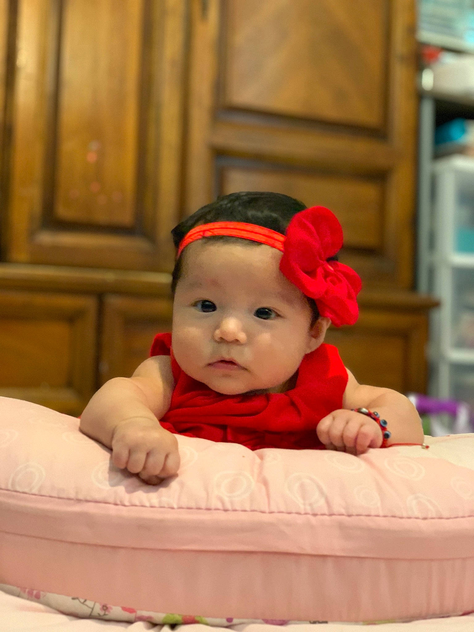 Marjorie joined the competition — help win amazing prizes! baby, baby_products, child, hair_accessory, headgear, person, product, skin, toddler