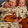 Josiah joined the competition — help win amazing prizes! baby, child, toddler, curly_hair, matching_clothes, forest_animals, dress, hat, hug, family, cute, indoor, sitting, affection, smile, freckles, blue_eyes, warm_colors, cozy, portrait