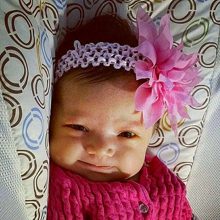 Louella Porter joined the competition — help win amazing prizes! child, fashion_accessory, forehead, girl, hair_accessory, hair_coloring, hair_tie, head, headband, headgear, headpiece, pink, toddler