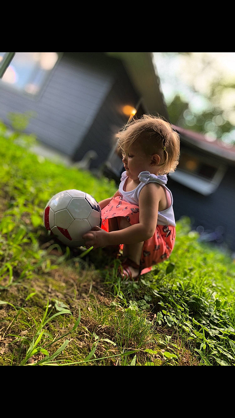 Annavaeh joined the competition — help win amazing prizes! baby, baby_toddler_clothing, ball, football, football_equipment, football_player, grass, pallone, person, play, playing_sports, soccer, soccer_ball, sports_gear, toddler, toy