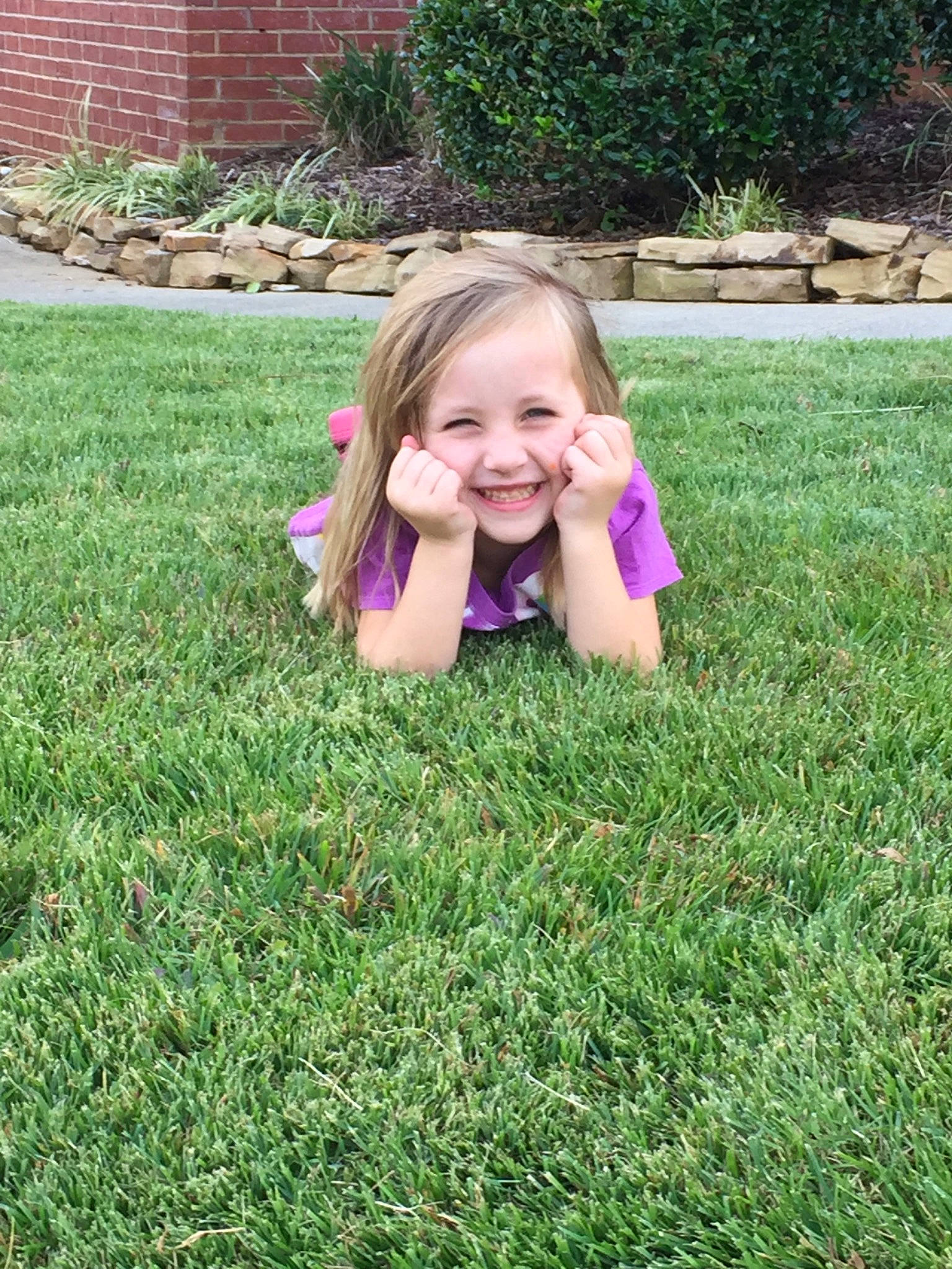 Andrea is registered to the contest to win money with this photo: child, flower, fun, garden, girl, grass, grass_family, green, joy, lawn, leaf, meadow, person, plant, play, shrub, smile, spring, summer, toddler