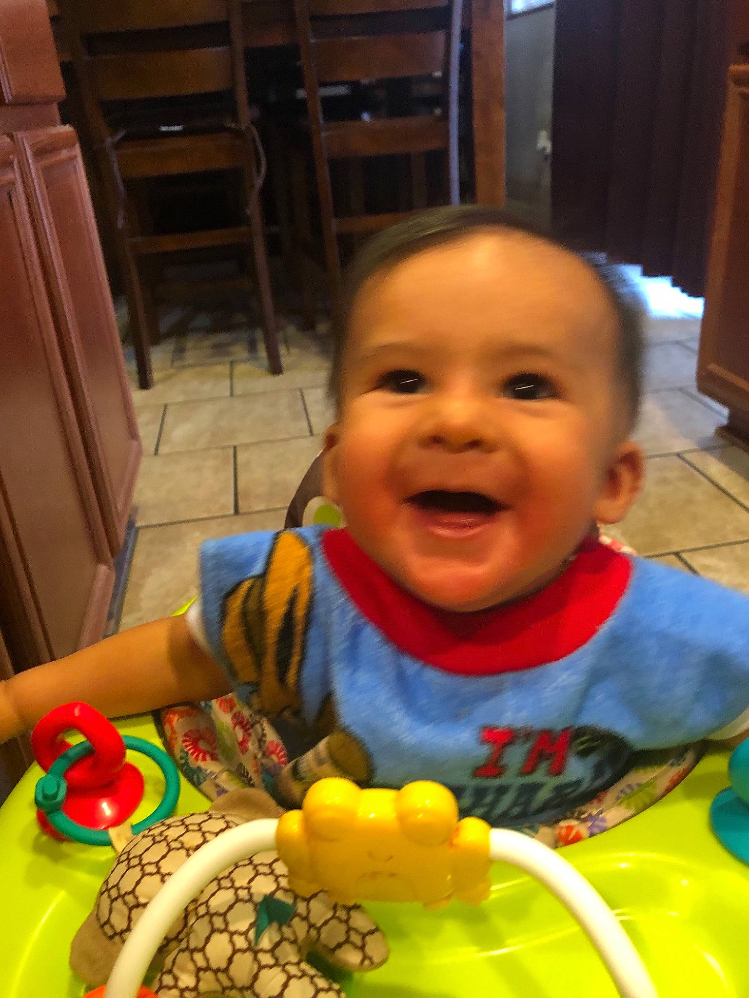 Xavier is registered to the contest to win money with this photo: baby, baby_toys, child, person, play, smile, toddler, toy