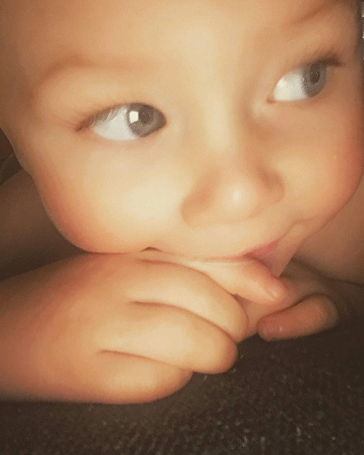 Cameron joined the competition — help win amazing prizes! baby, cheek, close_up, ear, eyelash, face, finger, flash_photography, gesture, happy, head, iris, lip, mouth, nail, no_expression, nose, person, skin, thumb