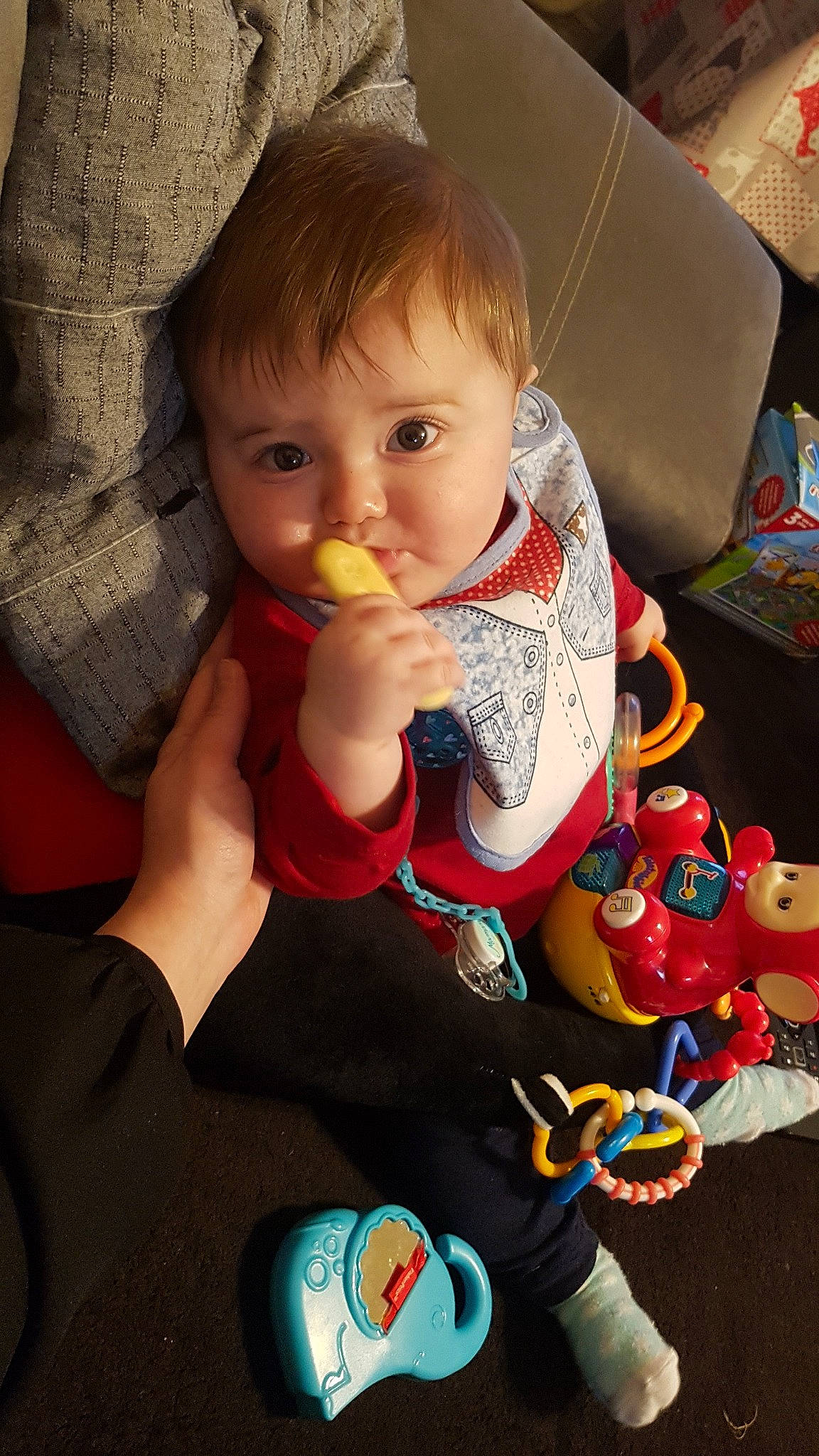 Mathis a rejoint le concours — aidez-le/la à gagner de superbes lots ! baby, baby_products, baby_toys, cheek, child, joy, person, play, product, skin, toddler