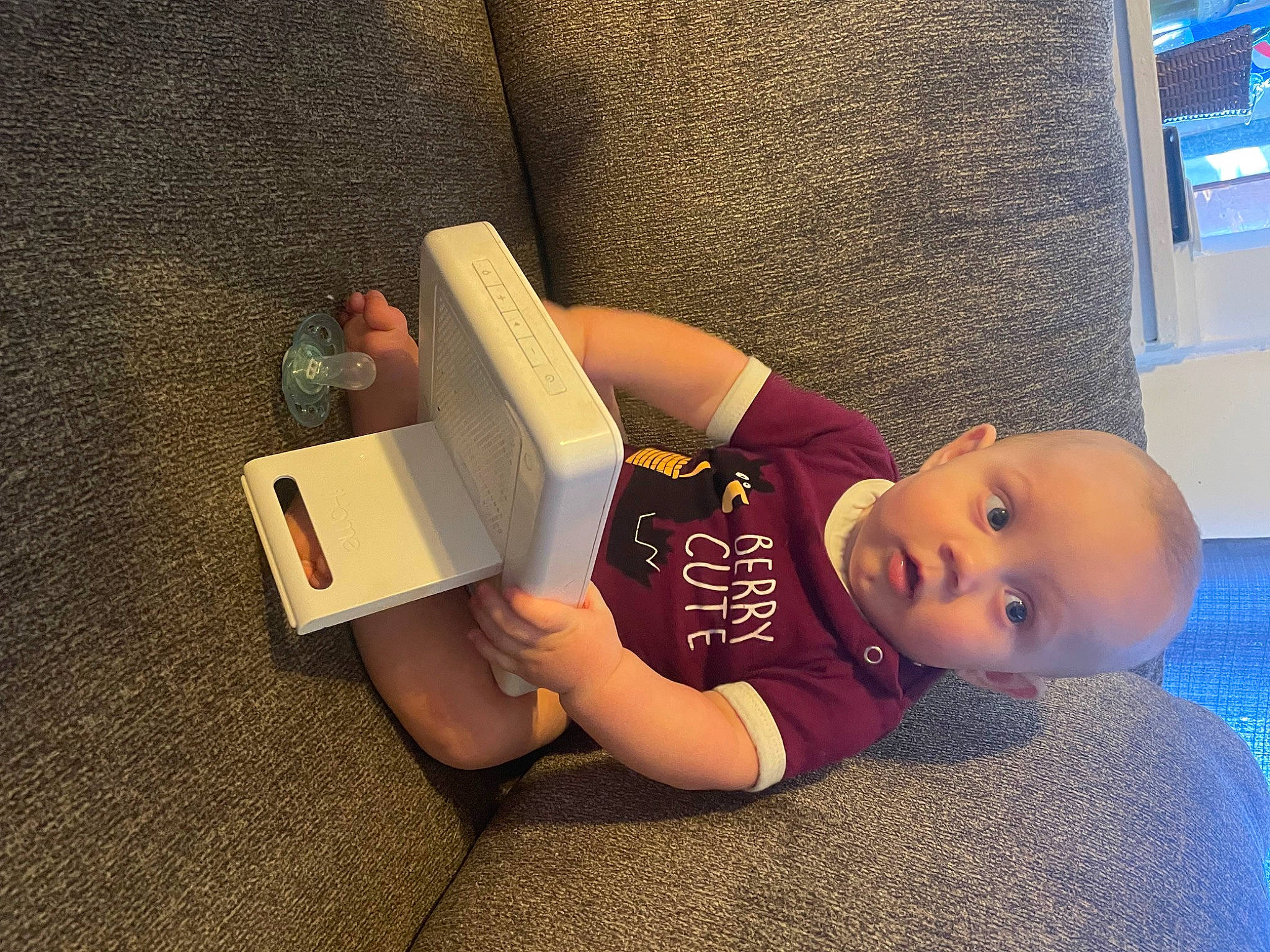 Jeffrey joined the competition — help win amazing prizes! carmine, child, comfort, couch, elbow, finger, flooring, fun, gadget, happy, knee, leisure, person, play, reading, room, sitting, sock, surprise, thigh