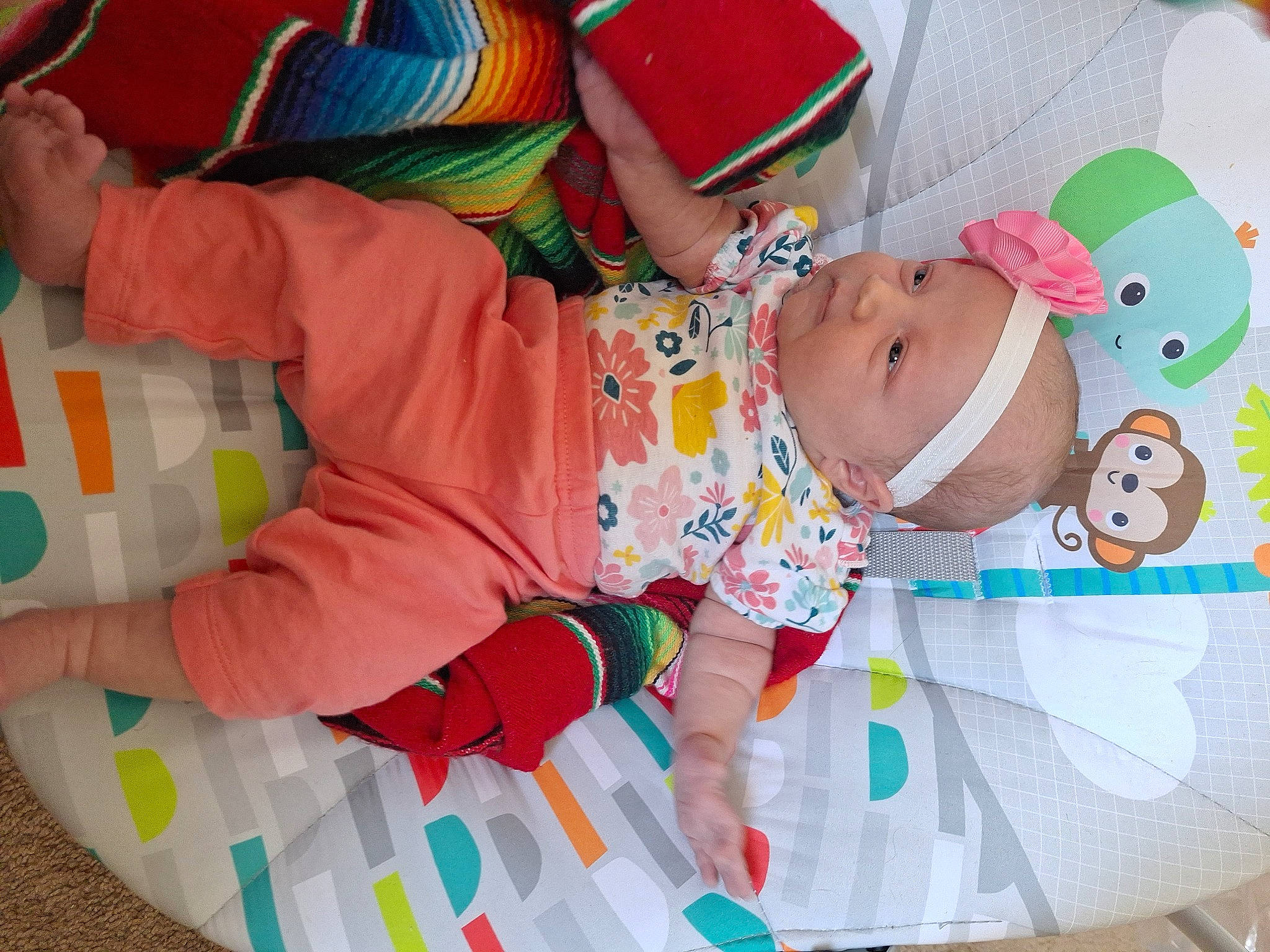 Anita is registered to the contest to win money with this photo: baby, baby_products, baby_safety, baby_sleeping, baby_toddler_clothing, baby_toys, bedtime, child, comfort, fun, happy, headwear, linens, nightwear, pattern, person, pink, play, product, room