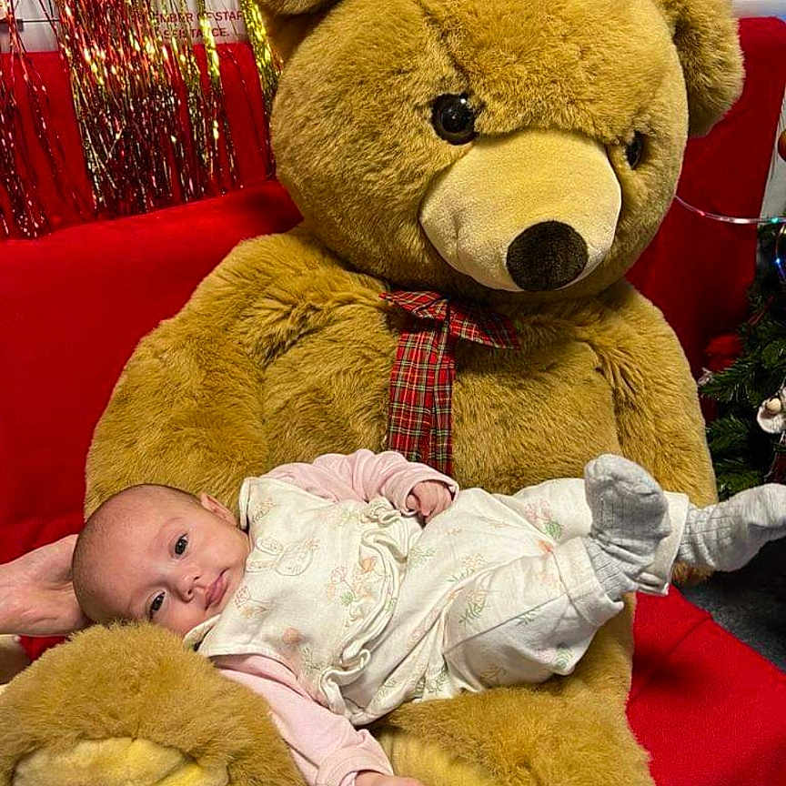 Rayne joined the competition — help win amazing prizes! baby, bed, bodypart, clothing, couch, cushion, face, finger, furniture, hand, head, homedecor, newborn, person, photography, plush, portrait, sleeping, teddybear, toy