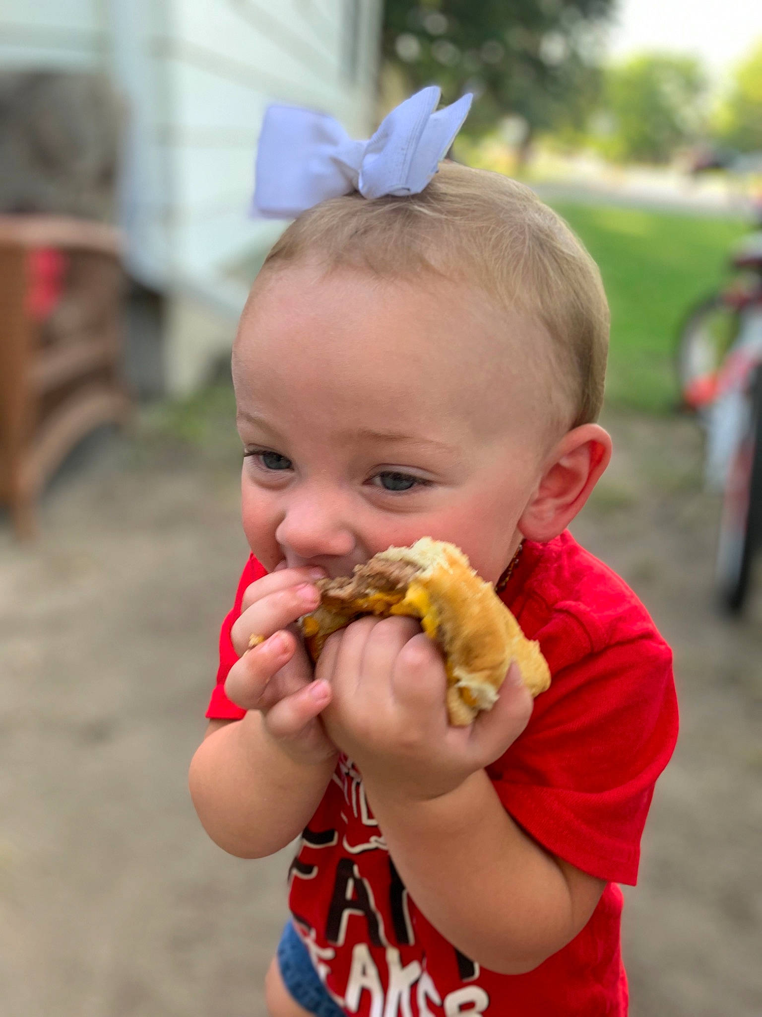 Addie joined the competition — help win amazing prizes! child, cuisine, eating, food, joy, person, toddler