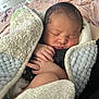 newborn, baby, sleeping, blanket, hand, bed, soft, cozy, infant, face, peaceful, skin, comfort, indoors, rest, cute, toddler, wrapped, nap, child