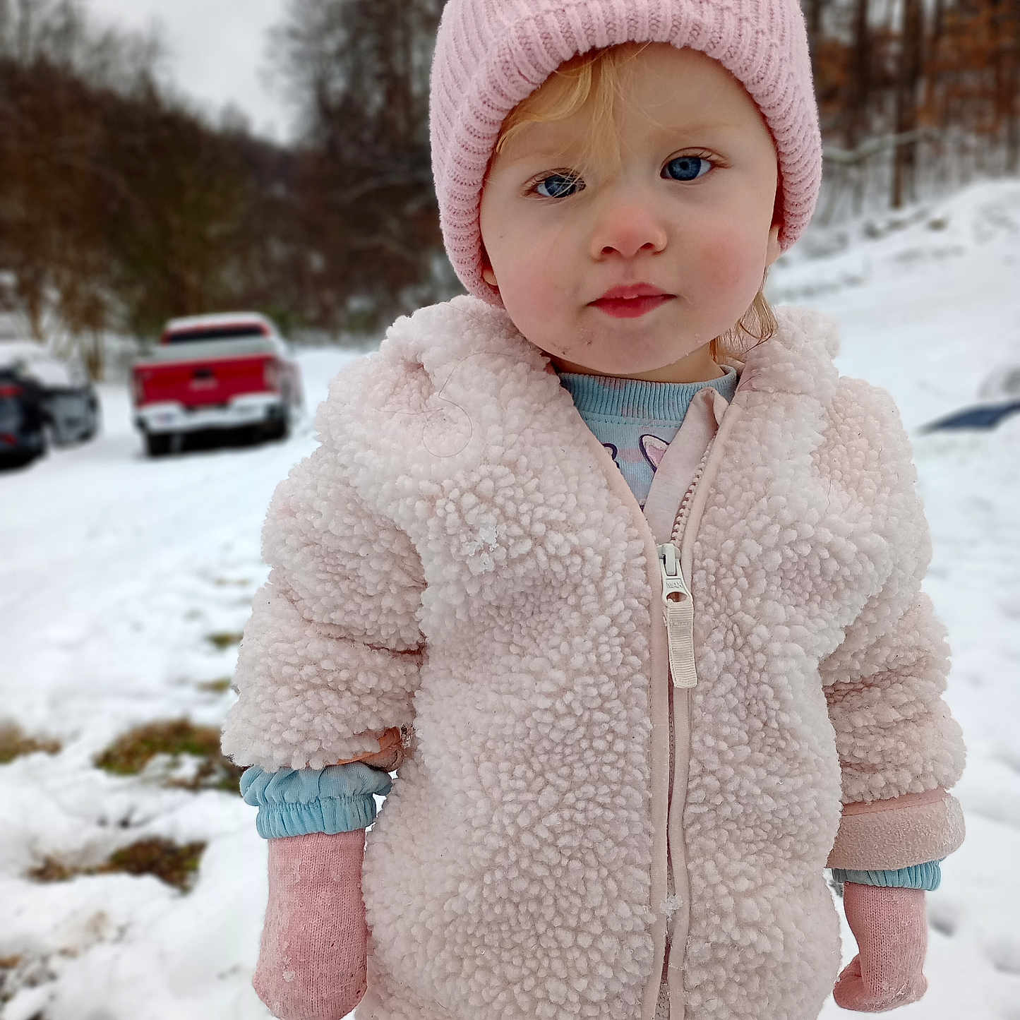 Shelby joined the competition — help win amazing prizes! baby, beanie, cap, clothing, coat, face, hat, head, hood, hoodie, hosiery, jacket, knitwear, machine, person, photography, portrait, sweater, sweatshirt, wheel