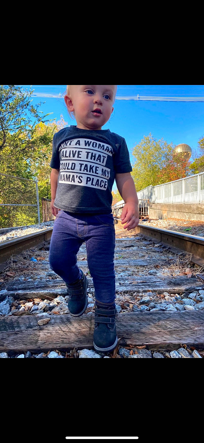 Levi joined the competition — help win amazing prizes! cool, denim, flash_photography, grass, hairstyle, happy, headwear, jeans, leg, leisure, people_in_nature, person, rolling, sky, standing, street_fashion, surprise, t_shirt, tints_and_shades, toddler