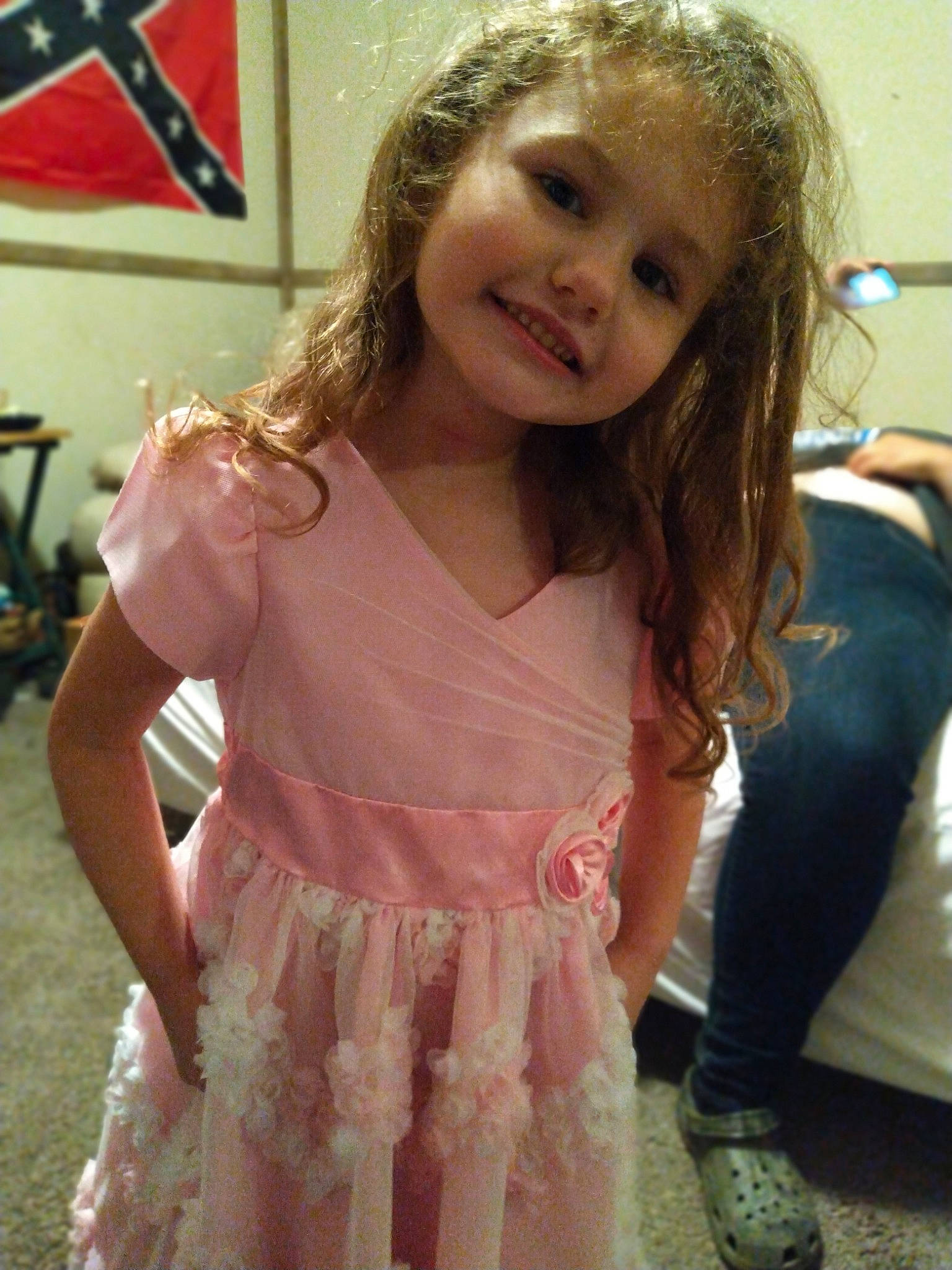 Betty joined the competition — help win amazing prizes! arm, baby_toddler_clothing, day_dress, dress, eye, facial_expression, fashion, hair, hairstyle, joint, joy, neck, organ, person, pink, shoulder, skin, sleeve, smile, standing