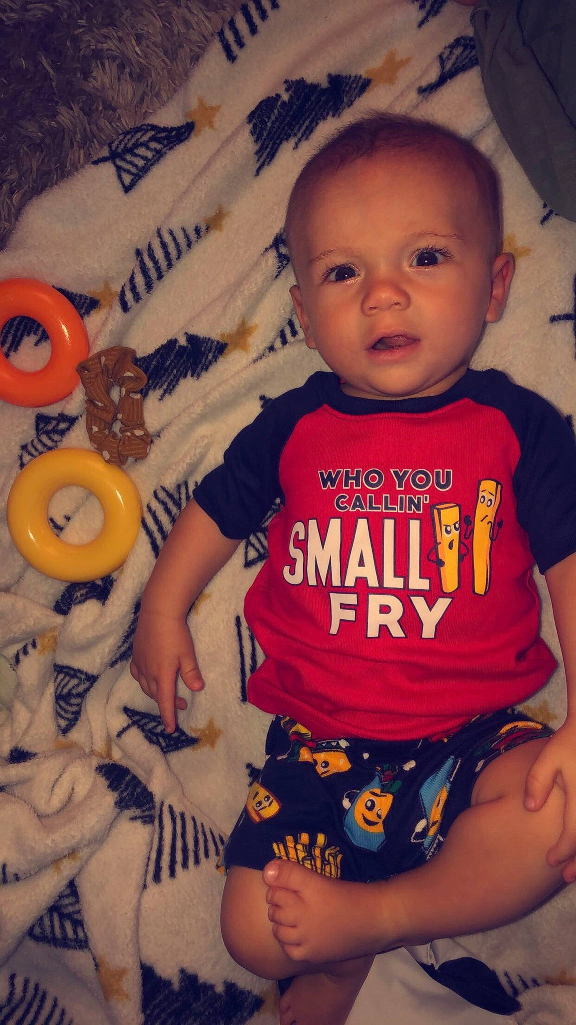 Bennington joined the competition — help win amazing prizes! baby, baby_toddler_clothing, cheek, child, cool, fun, mouth, nose, person, play, skin, smile, t_shirt, toddler