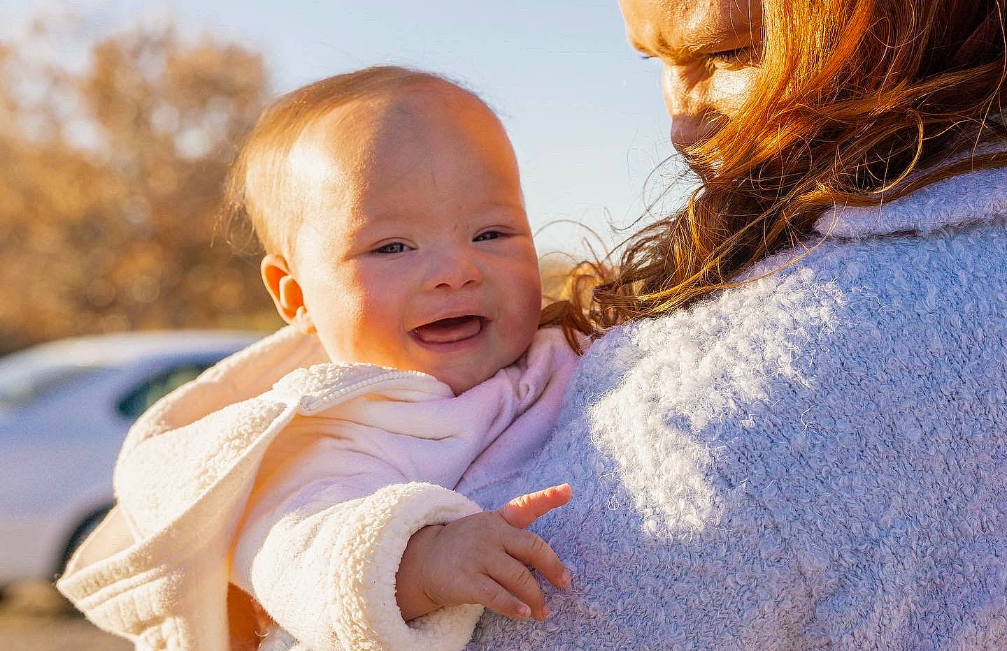 Willow joined the competition — help win amazing prizes! baby, baby_toddler_clothing, blond, child, eye, flash_photography, fun, gesture, grass, happy, interaction, iris, leisure, lip, nose, people_in_nature, person, skin, sky, smile