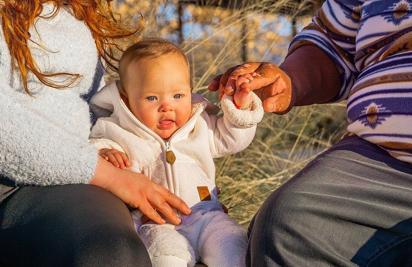 Willow joined the competition — help win amazing prizes! baby, ball, child, eye, finger, fun, gesture, grass, hand, happy, interaction, leisure, people_in_nature, person, portrait_photography, sitting, toddler, tree, vacation, winter