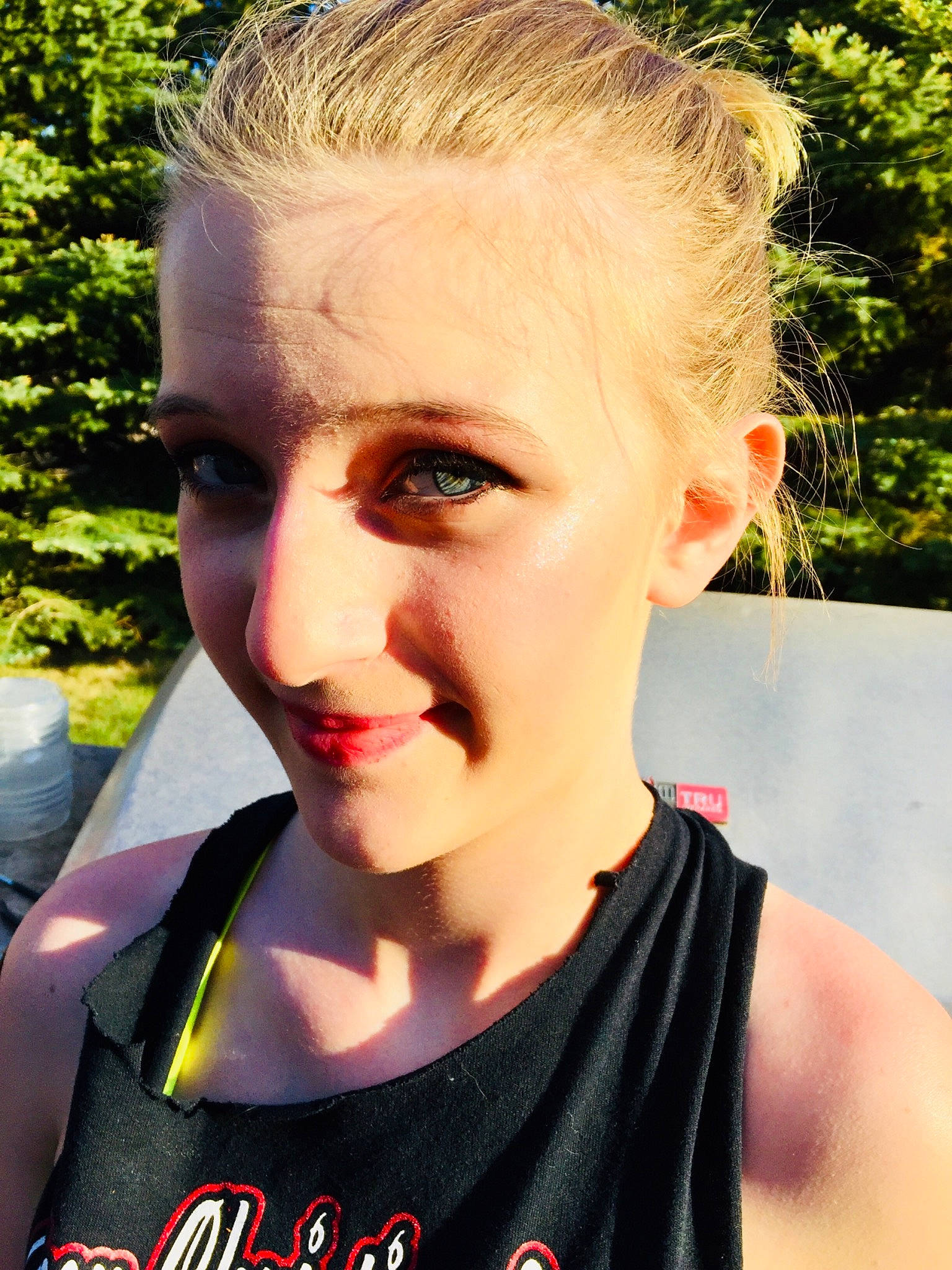 Abby is registered to the contest to win money with this photo: beauty, blond, cheek, chin, cool, ear, eye, eyebrow, eyelash, face, forehead, hair, hairstyle, head, jaw, joy, lip, male, neck, nose