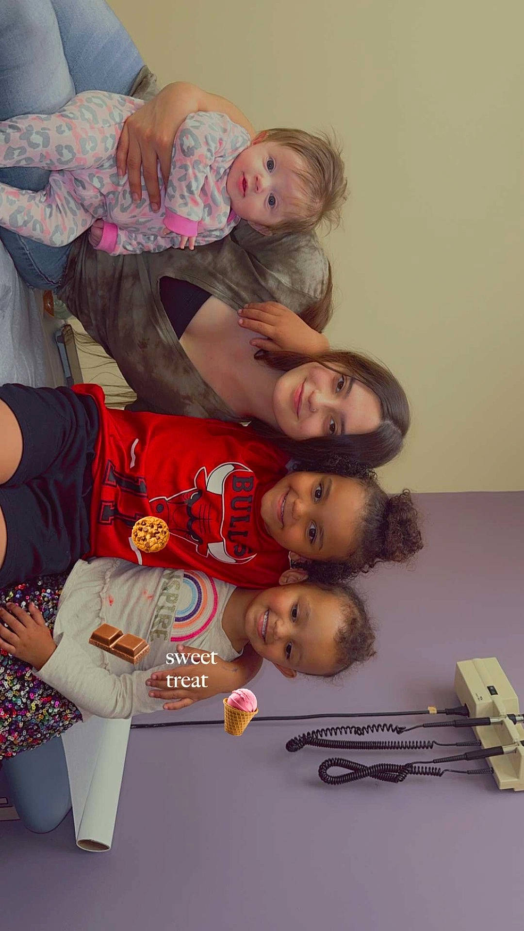 Kalani joined the competition — help win amazing prizes! baby, bodypart, clothing, desk, face, finger, furniture, hair, hand, head, indoors, pants, people, person, photography, portrait, racket, sport, t_shirt, table