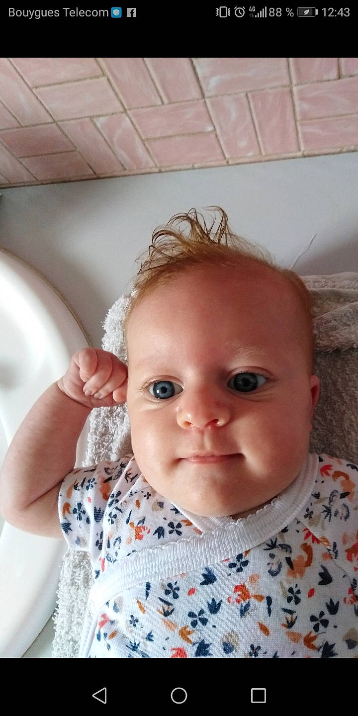 Hilona participe au concours pour gagner de l'argent avec cette photo : baby, cheek, child, chin, ear, eye, face, forehead, head, lip, nose, person, skin, smile, toddler