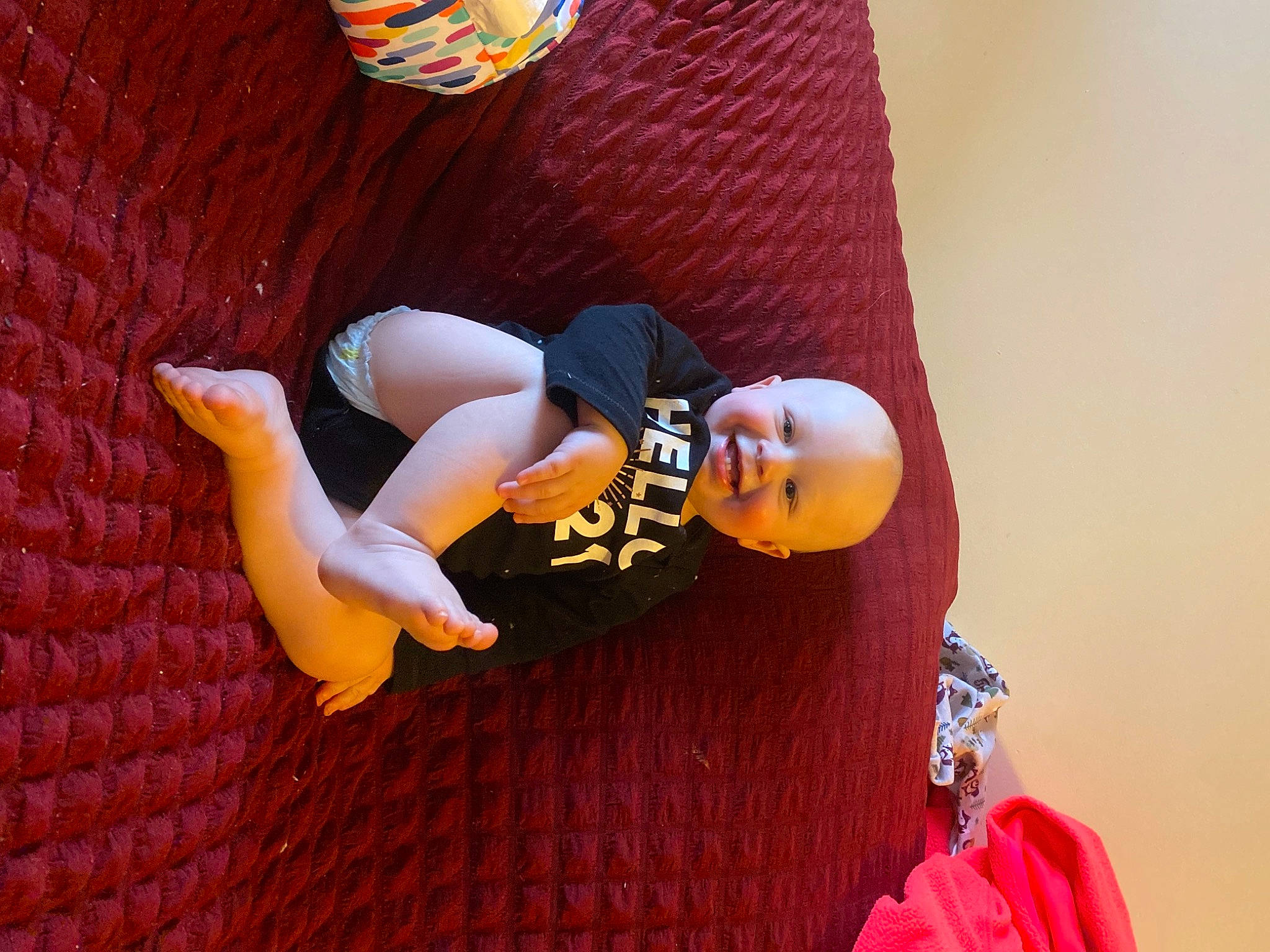 Waylon joined the competition — help win amazing prizes! abdomen, elbow, figurine, foot, knee, orange, person, toy, trunk, wrist