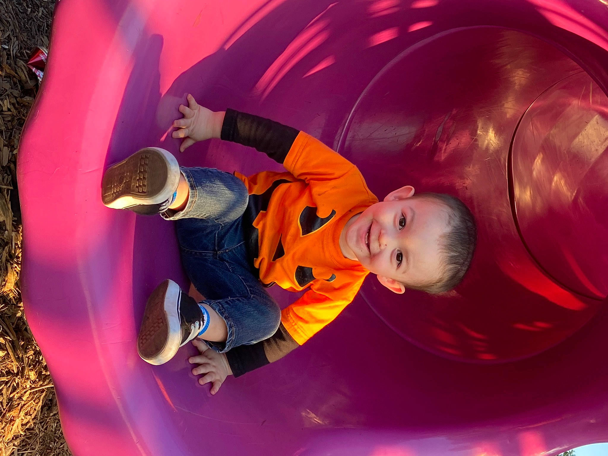 Giovanni joined the competition — help win amazing prizes! automotive_lighting, automotive_wheel_system, child, circle, electric_blue, entertainment, event, flash_photography, fun, happy, joy, leisure, magenta, outdoor_play_equipment, person, pink, playground, purple, recreation, smile