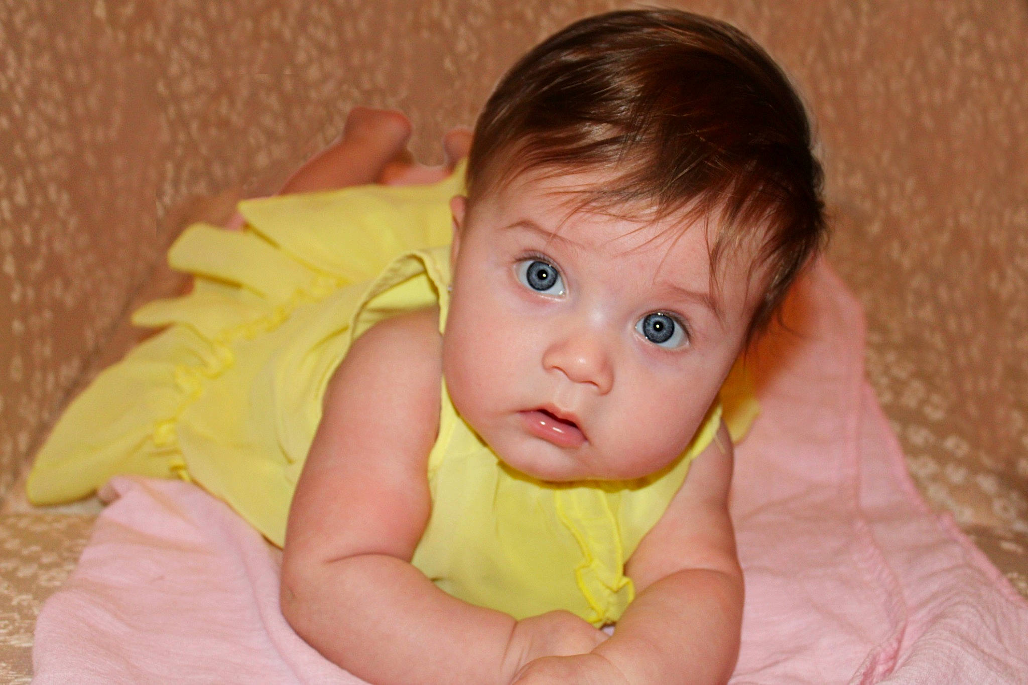 Kassandra joined the competition — help win amazing prizes! baby, baby_toddler_clothing, blond, cheek, comfort, eye, eyebrow, eyelash, finger, flash_photography, fun, happy, iris, lip, nose, person, sitting, skin, smile, surprise