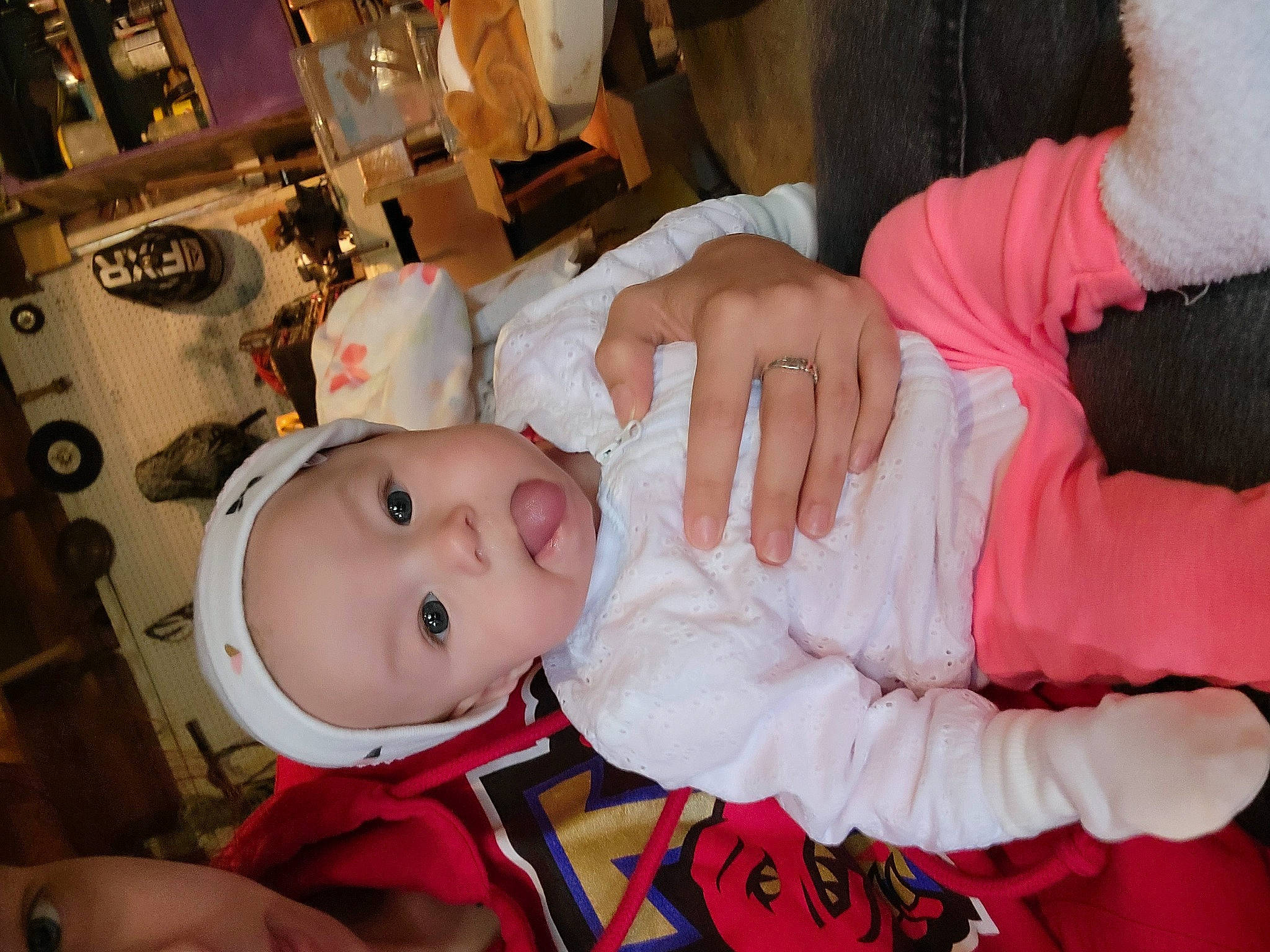 Serenity-mae joined the competition — help win amazing prizes! arm, baby, baby_products, baby_toddler_clothing, cheek, child, event, eyelash, fun, happy, mouth, people, person, pink, room, skin, smile, surprise, toddler