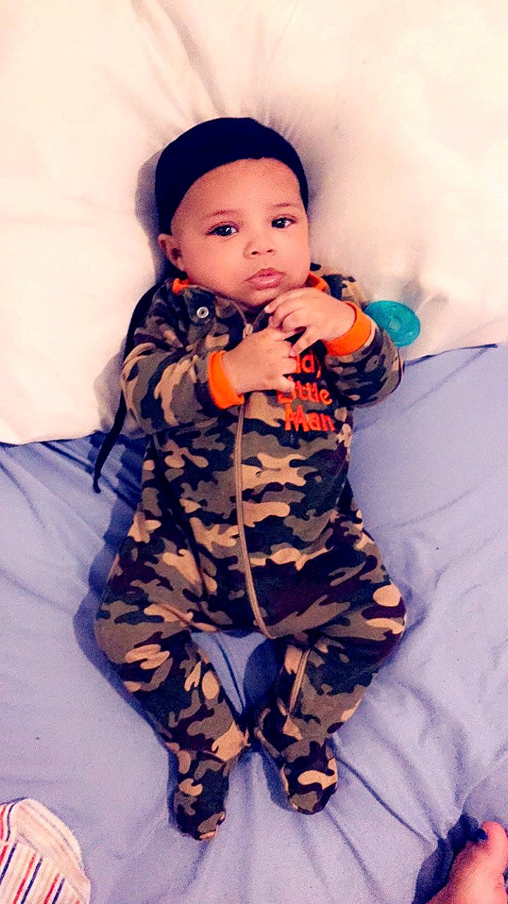 Jamarion is registered to the contest to win money with this photo: baby, baby_toddler_clothing, cheek, child, child_model, headwear, person, skin, sleeve, smile, toddler