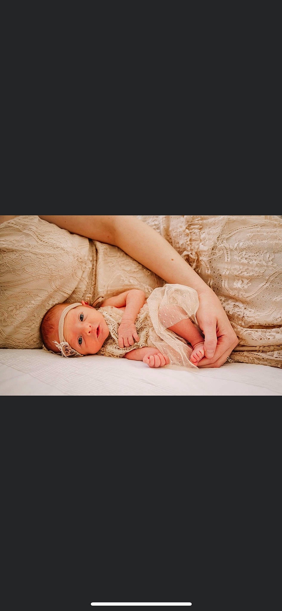 Willow joined the competition — help win amazing prizes! baby, baby_toddler_clothing, bedding, child, comfort, event, flash_photography, flesh, flooring, fur, gesture, happy, headwear, linens, nail, peach, person, portrait_photography, sitting, toddler