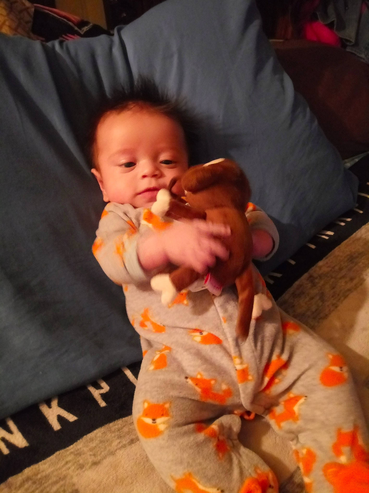 Braylon joined the competition — help win amazing prizes! baby, cheek, child, eye, face, orange, person, skin, toddler