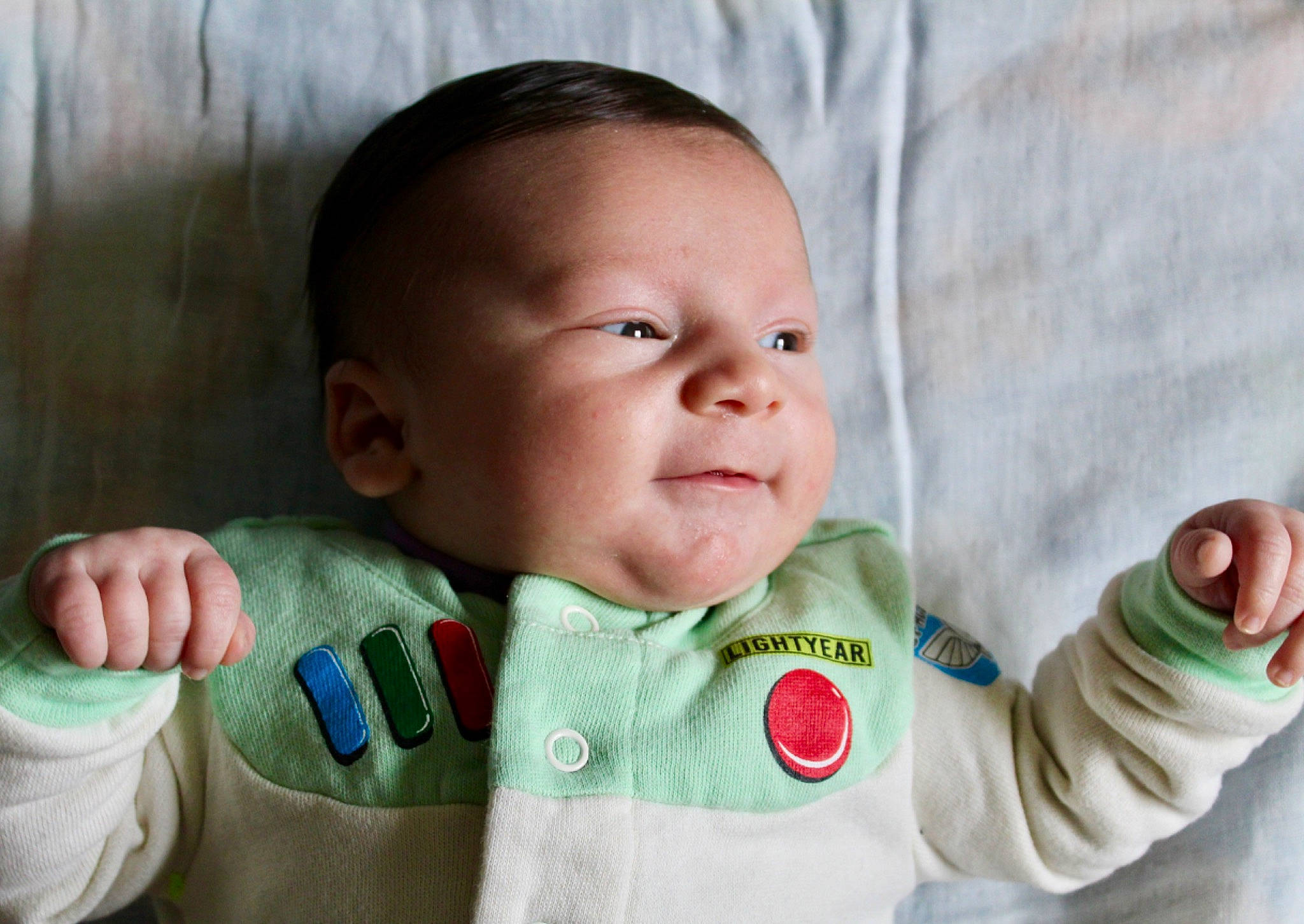 Briar joined the competition — help win amazing prizes! baby, baby_toddler_clothing, cheek, clothing, collar, comfort, eye, finger, gesture, happy, head, mouth, nose, outerwear, person, skin, sleeve, smile, textile, thumb