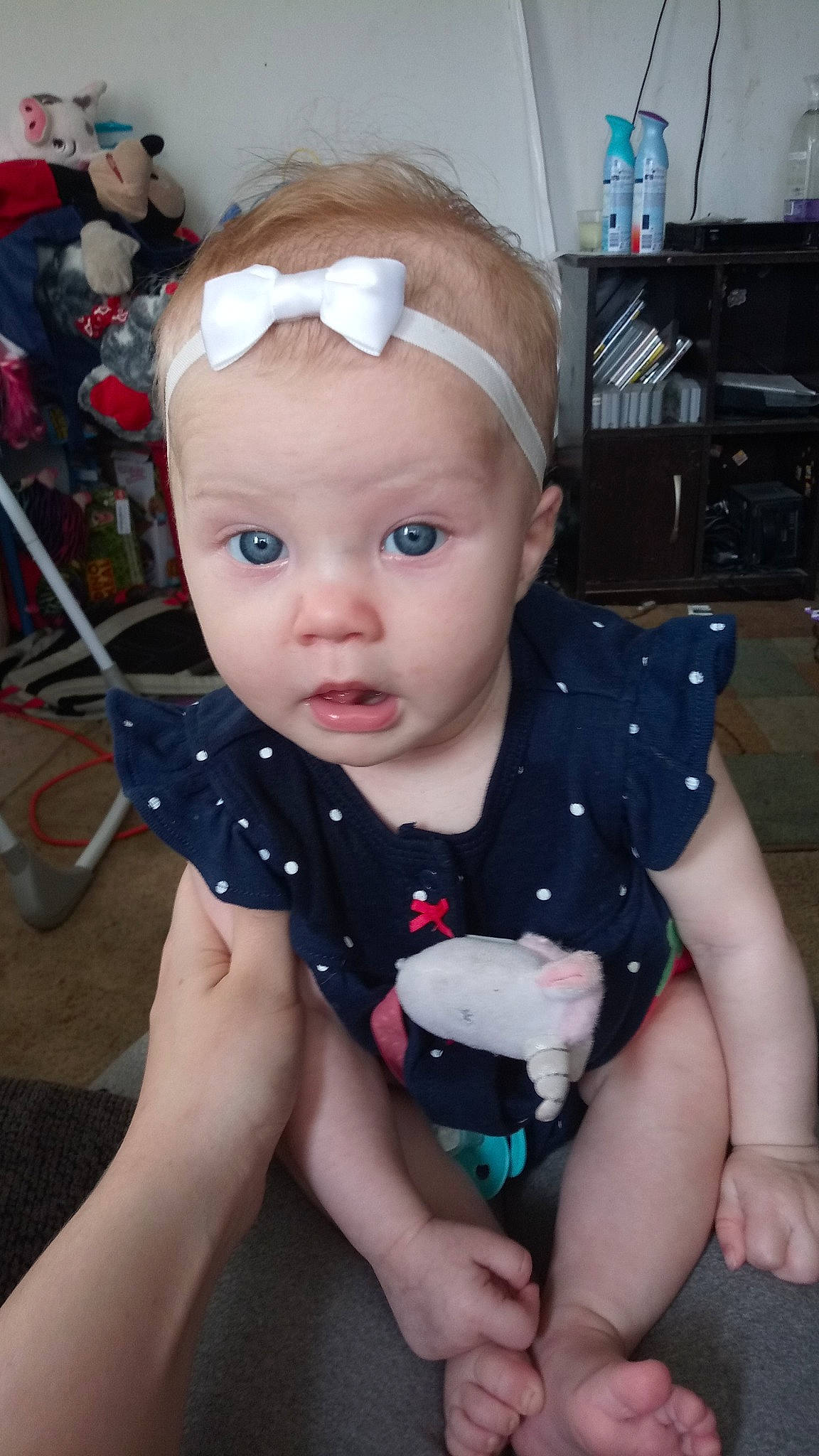 Emberly joined the competition — help win amazing prizes! baby, cheek, child, ear, face, fashion_accessory, hair_accessory, head, headband, headgear, person, skin, toddler