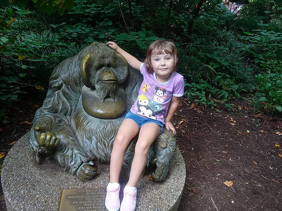 Aylynn joined the competition — help win amazing prizes! art, botany, fawn, fun, garden, joy, lawn_ornament, monument, person, plant, sculpture, smile, statue, stone_carving, vacation