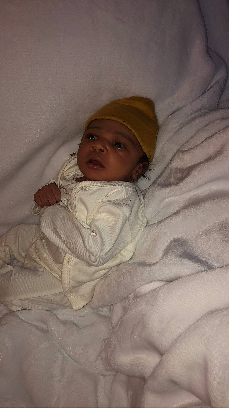 Baby Dj joined the competition — help win amazing prizes! baby, bedtime, child, headwear, linens, person, toddler