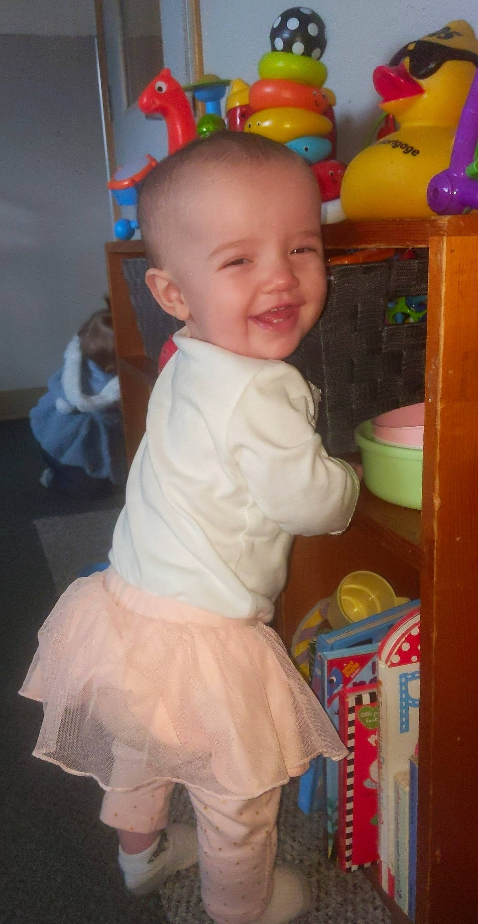 Mckynlee joined the competition — help win amazing prizes! baby, baby_toddler_clothing, cheek, child, joy, person, play, skin, smile, standing, toddler