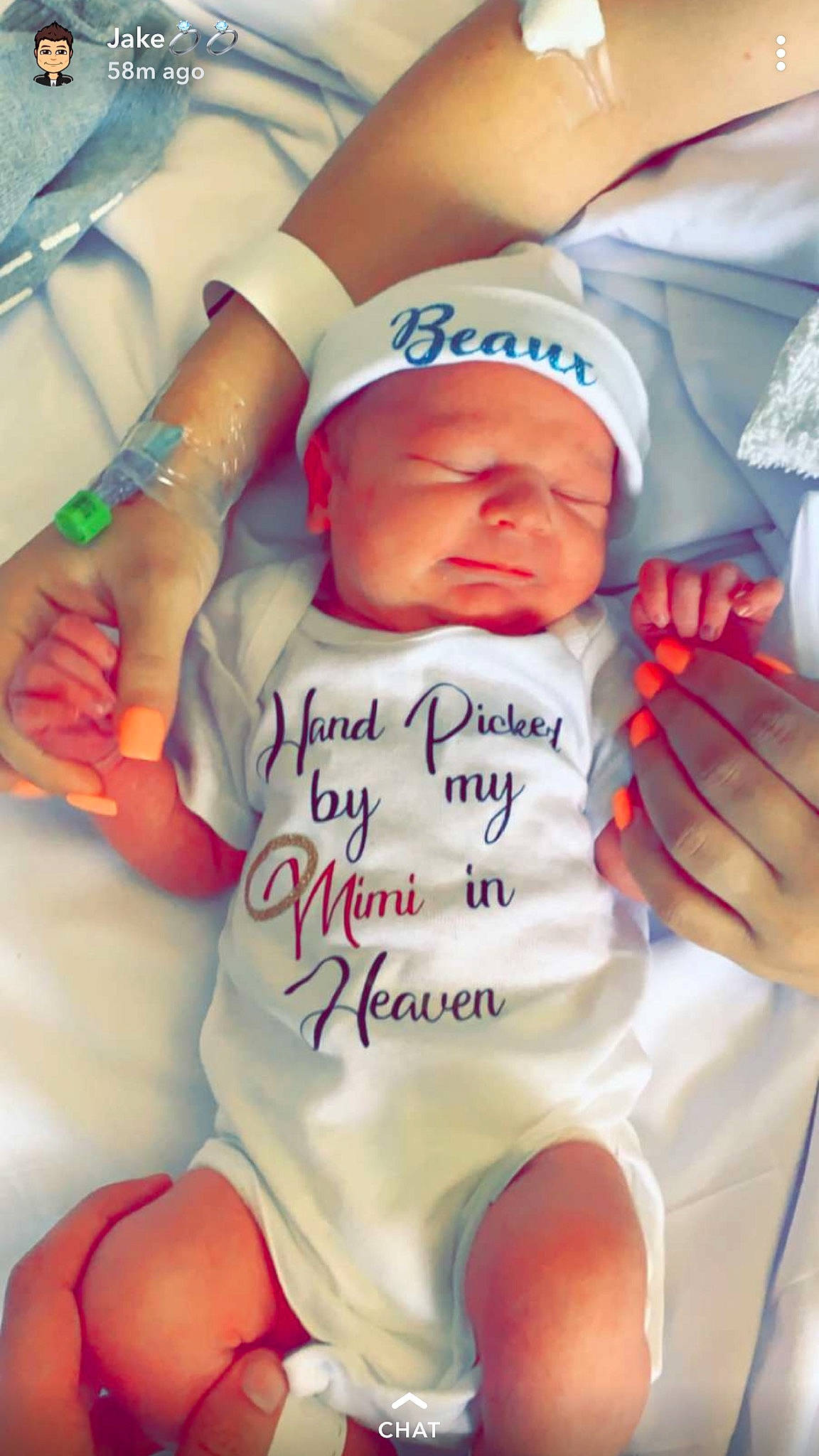 Beaux joined the competition — help win amazing prizes! baby, birth, child, childbirth, finger, hand, headwear, joy, person, smile, thumb